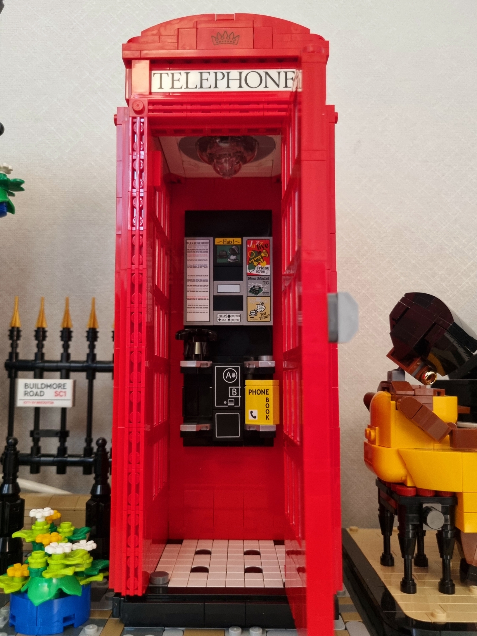 Lego Red London Phone Box 착용 스타일 - 4