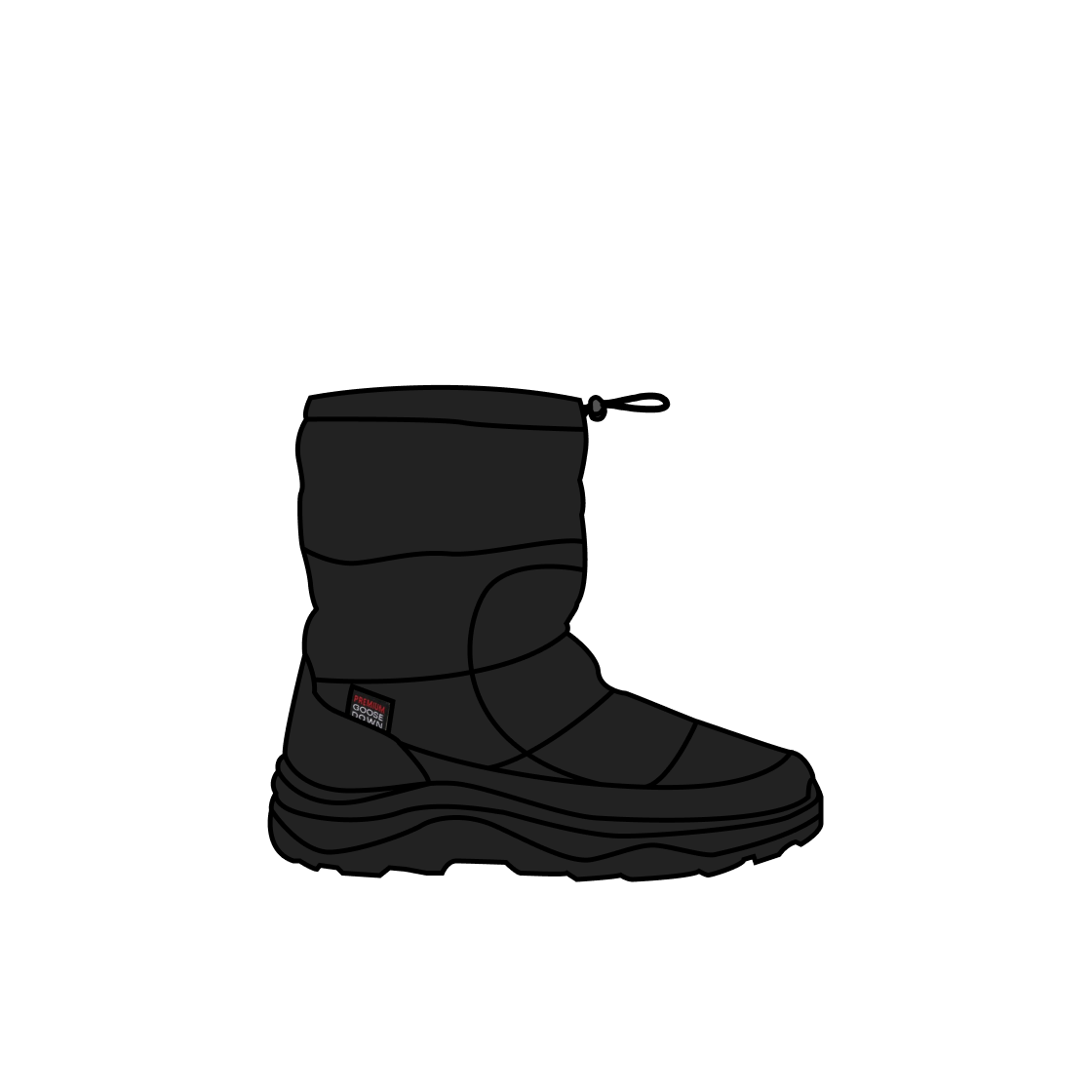 노스페이스 부티 클래식 블랙(The North Face Bootie Classic Black) - 1