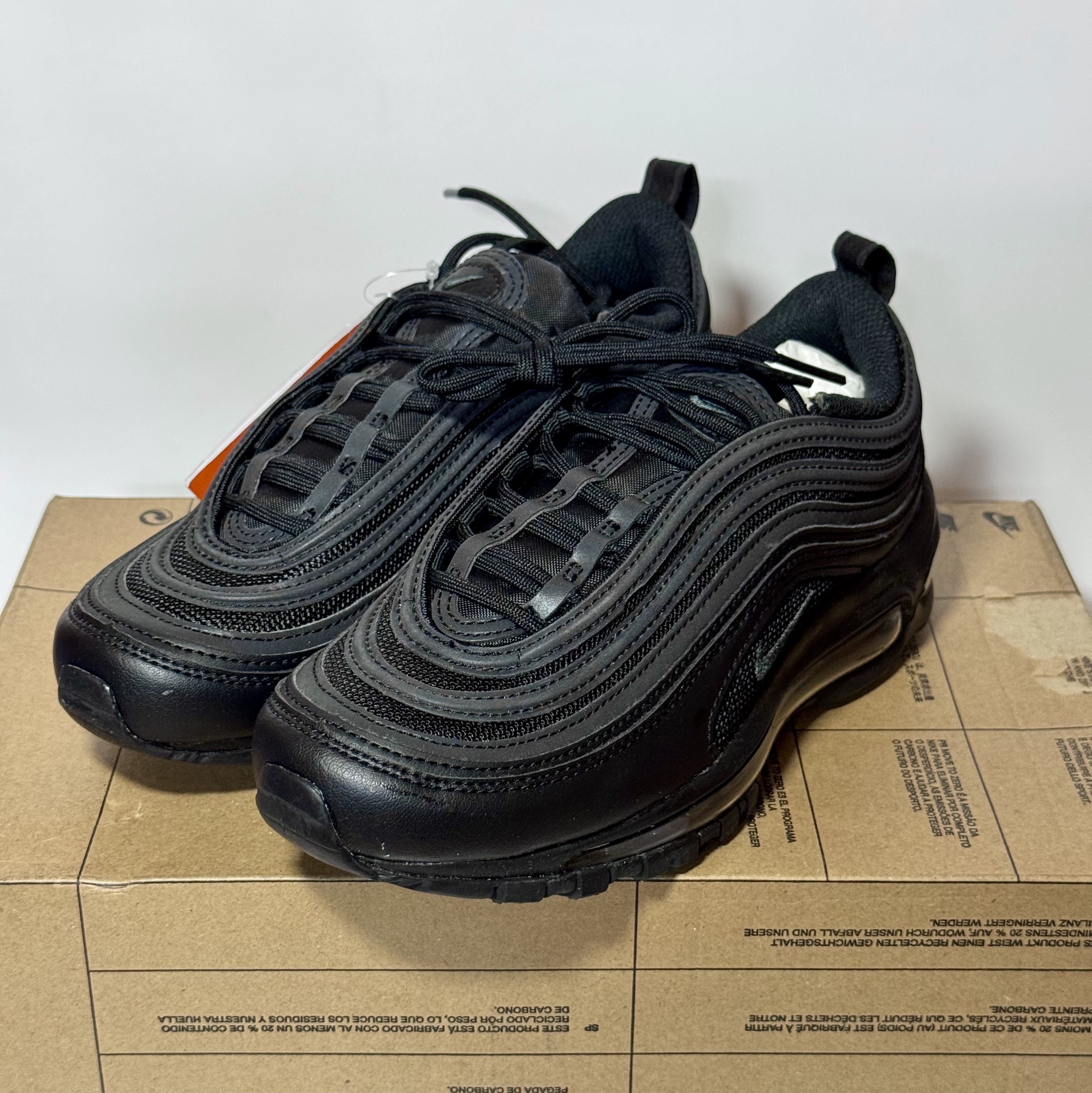 (W) Nike Air Max 97 Next Nature Black 착용 스타일 - 1
