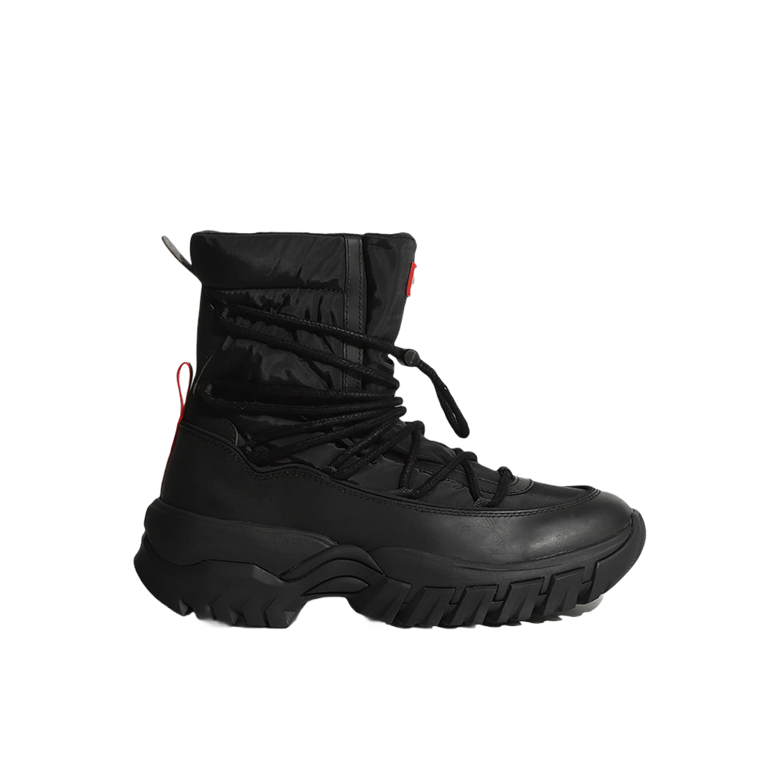 (W) 헌터 원더러 레이스 업 아웃도어 부츠 블랙((W) Hunter Wanderer Lace Up Outdoor Boot Black) - 1