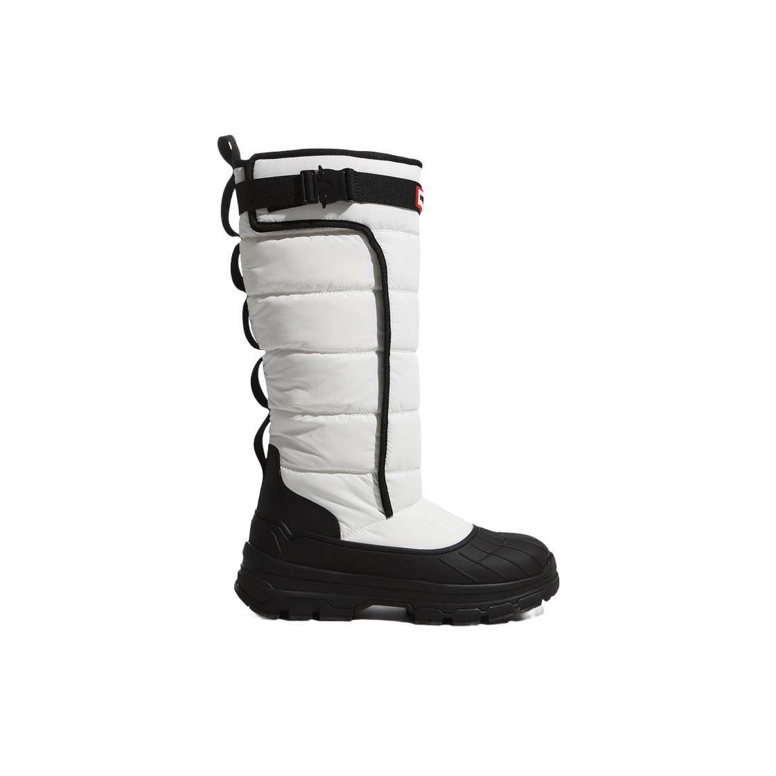 WFT2000NYR-WHB (W) Hunter Intrepid Tall Buckle Snow Boots White Black