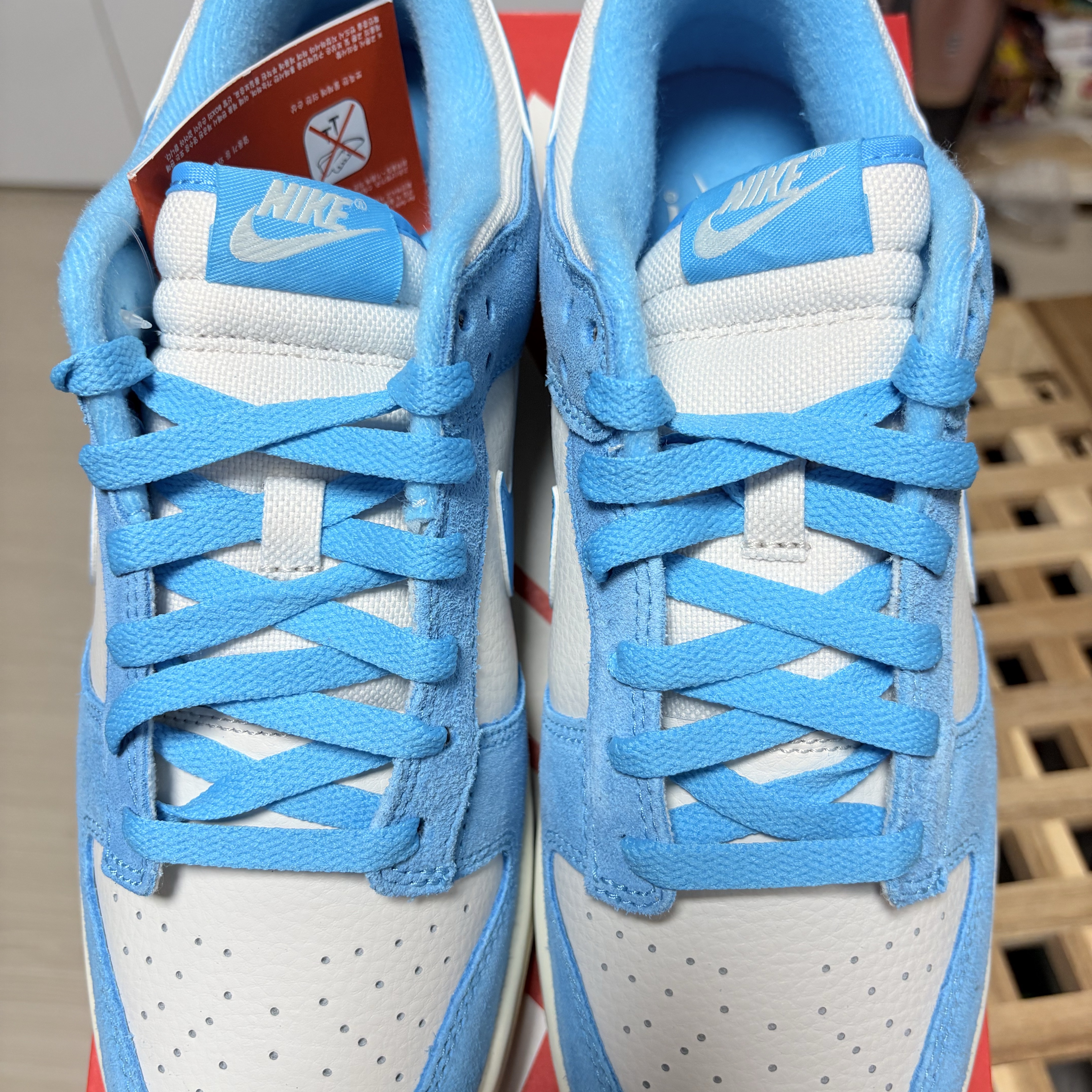 Nike Dunk Low SE Phantom Baltic Blue 착용 스타일 - 4