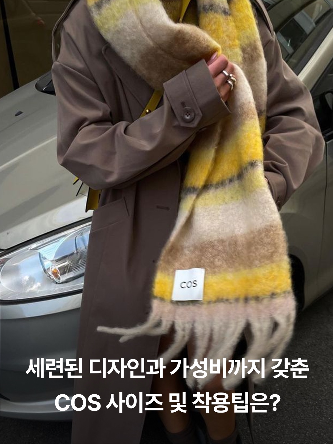 Jacquemus L’echarpe Carro Le Chouchou Jacquard Check Muffler Light Pink, Jacquemus Lecharpe Fringe Logo Patch Scarf Light Grey 착용 스타일 - 5