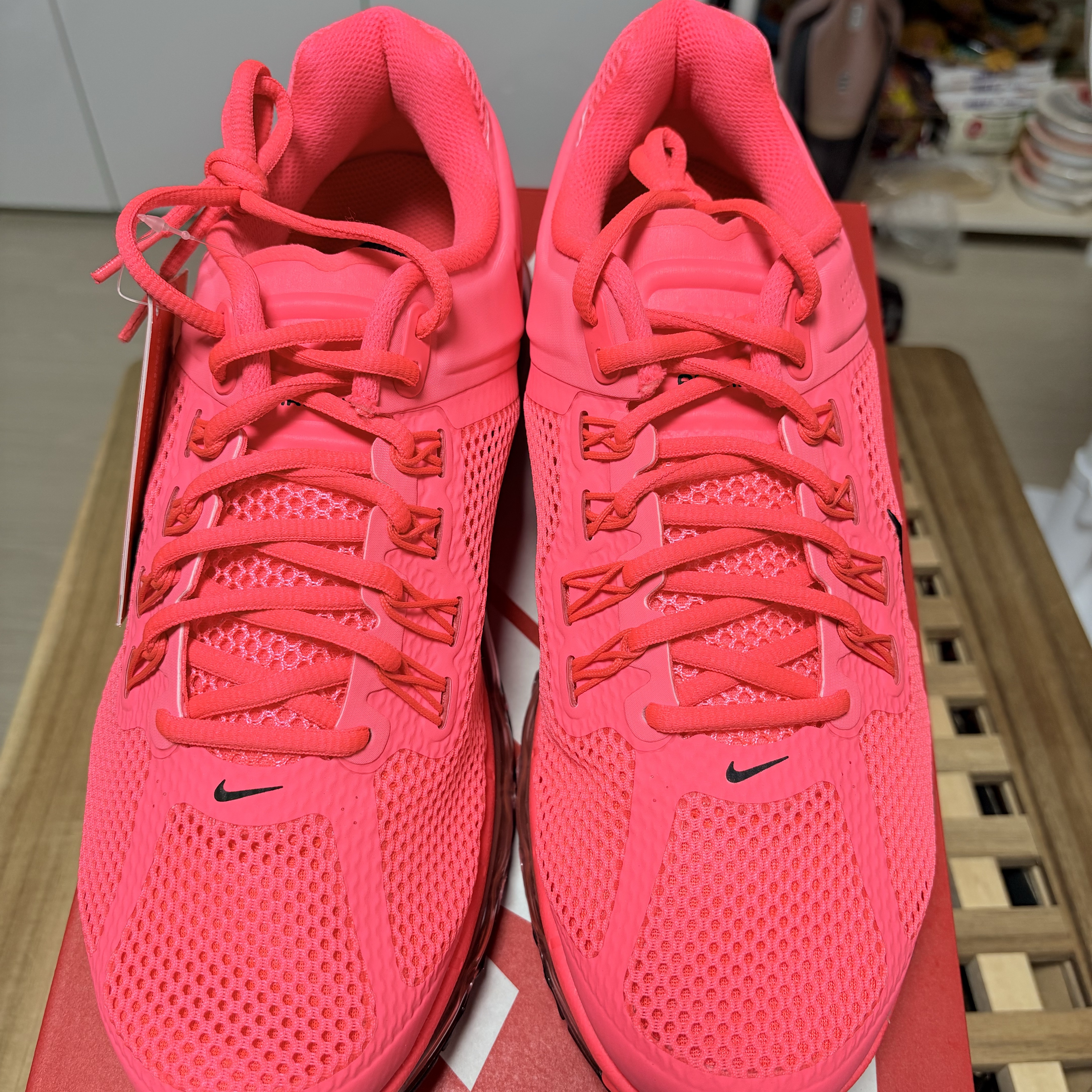 Nike Air Max 2013 Hot Punch Bright Crimson 착용 스타일 - 4