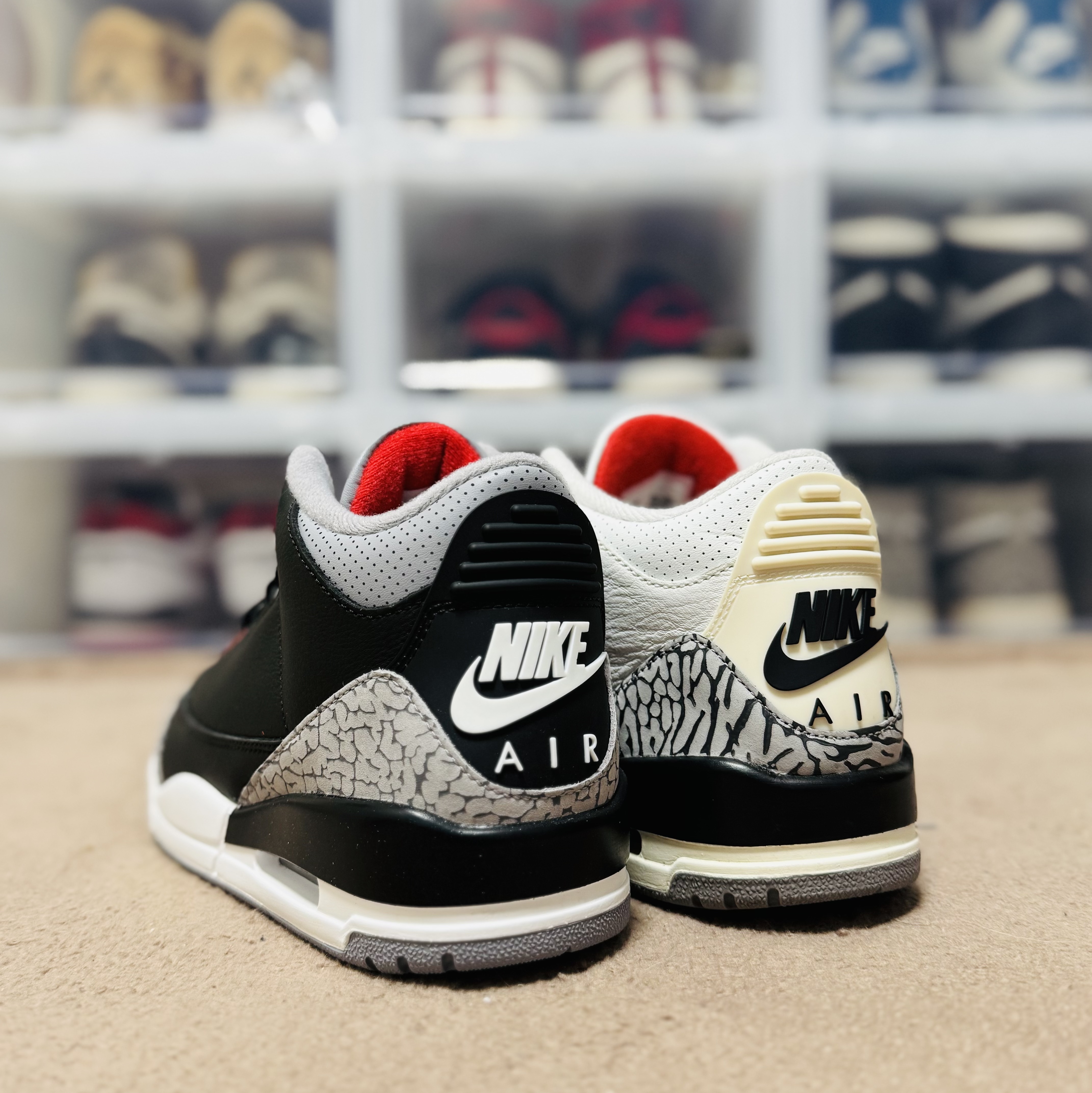 Jordan 3 Retro Black Cement 2024, Jordan 3 Retro White Cement Reimagined 착용 스타일