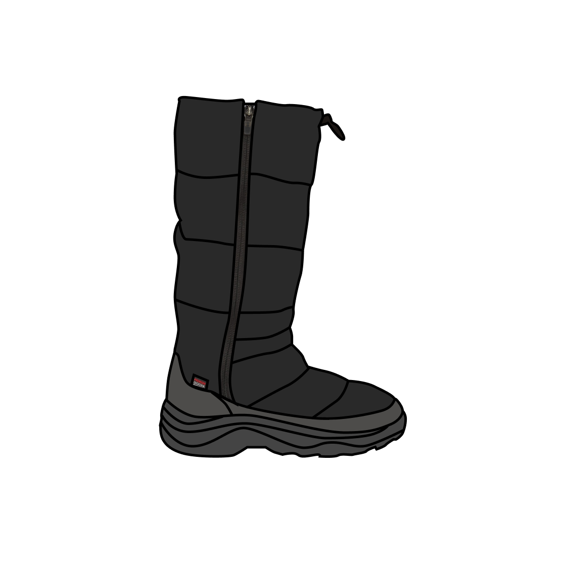 (W) 노스페이스 부티 하이 블랙((W) The North Face Bootie High Black) - 1