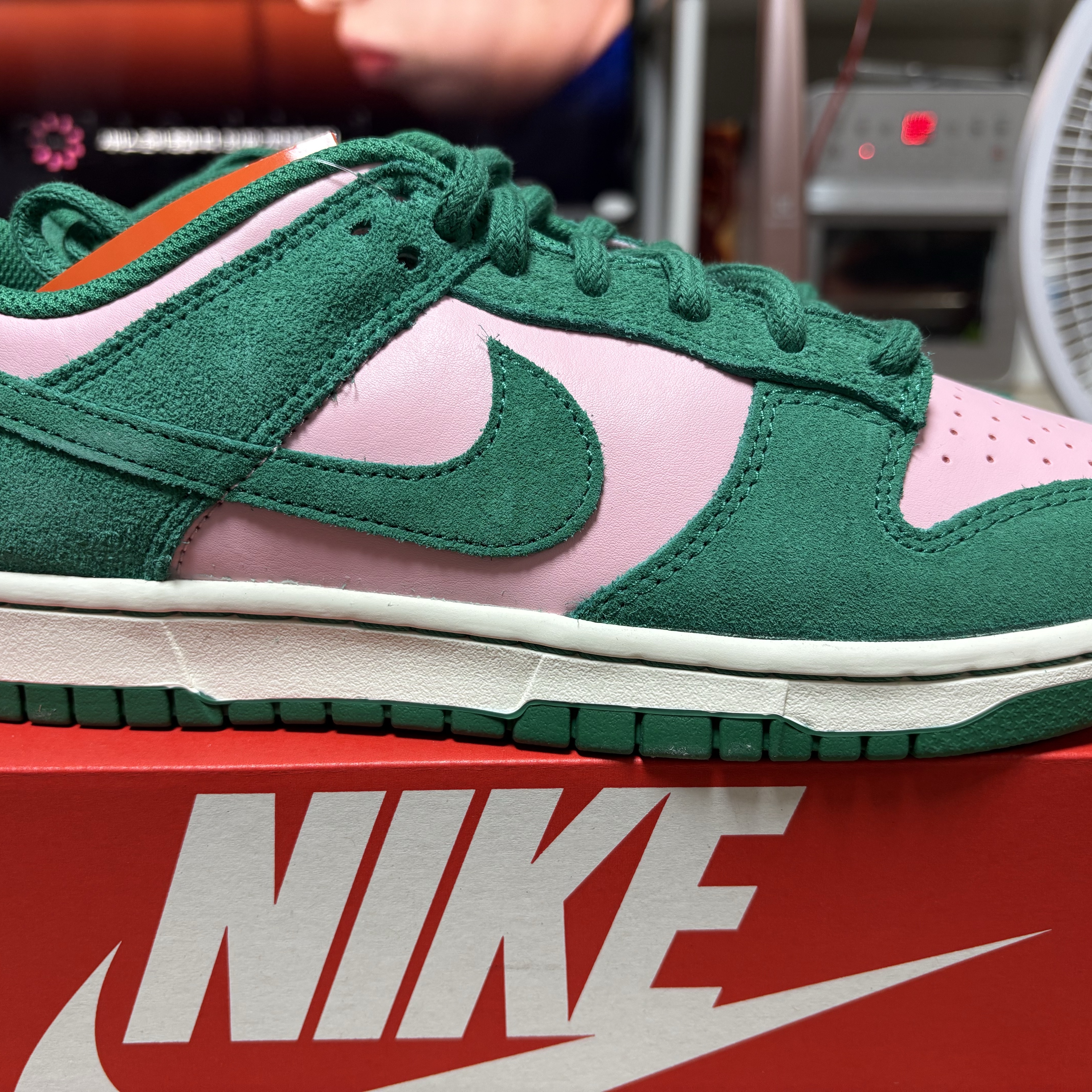 Nike Dunk Low Retro SE Medium Soft Pink Malachite 착용 스타일 - 3