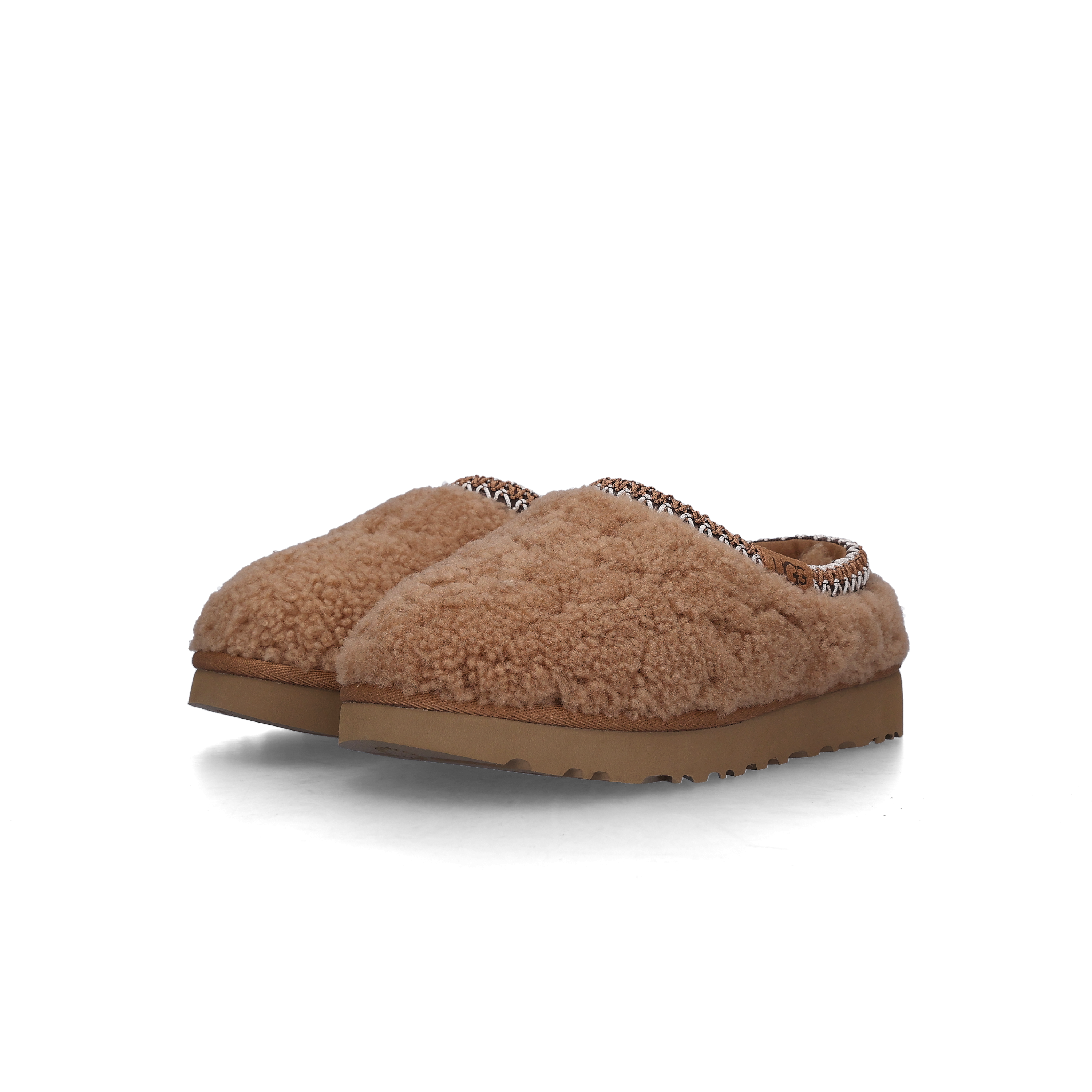 (W) UGG Maxi Curly Tasman Slipper Chestnut