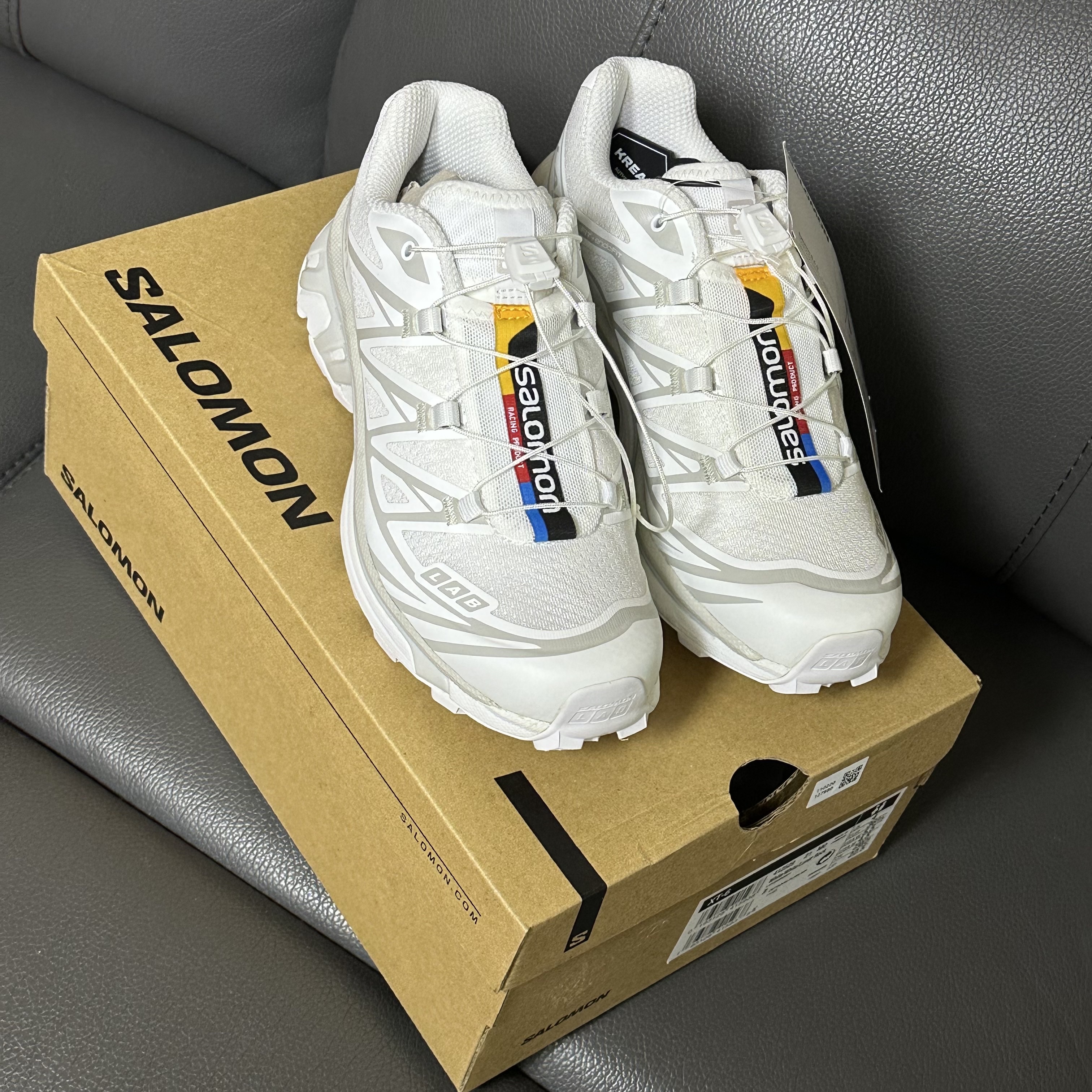 Salomon XT-6 ADV White 착용 스타일