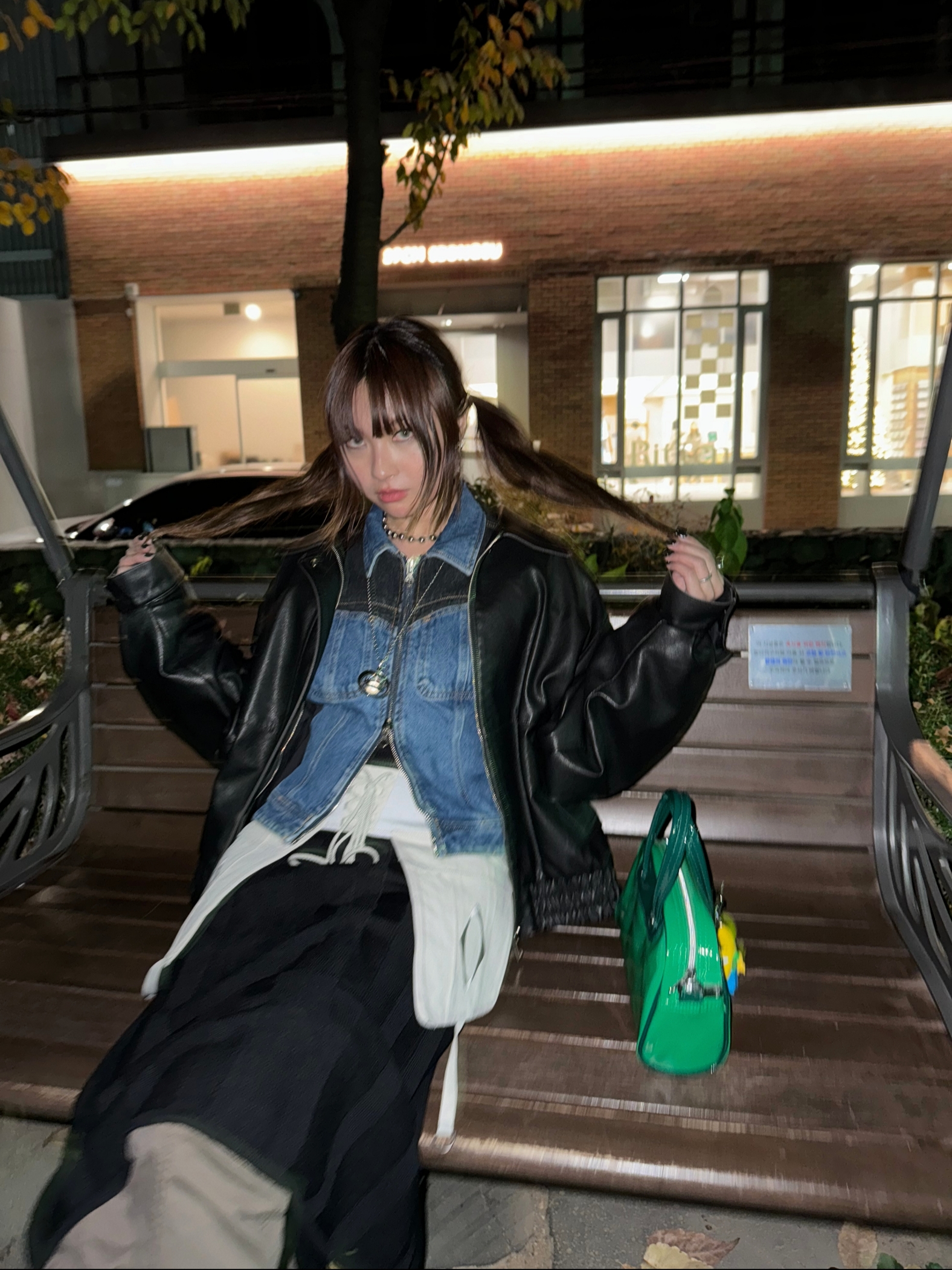 Rick Owens Porterville Geobasket Black Milk 착용 스타일 - 6