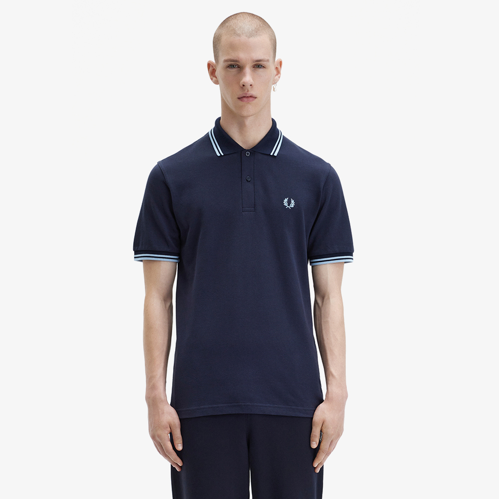 프레드페리 트윈 팁 프레드페리 셔츠 네이비(Fred Perry The Original Twin Tipped Fred Perry Shirt Navy) - 2