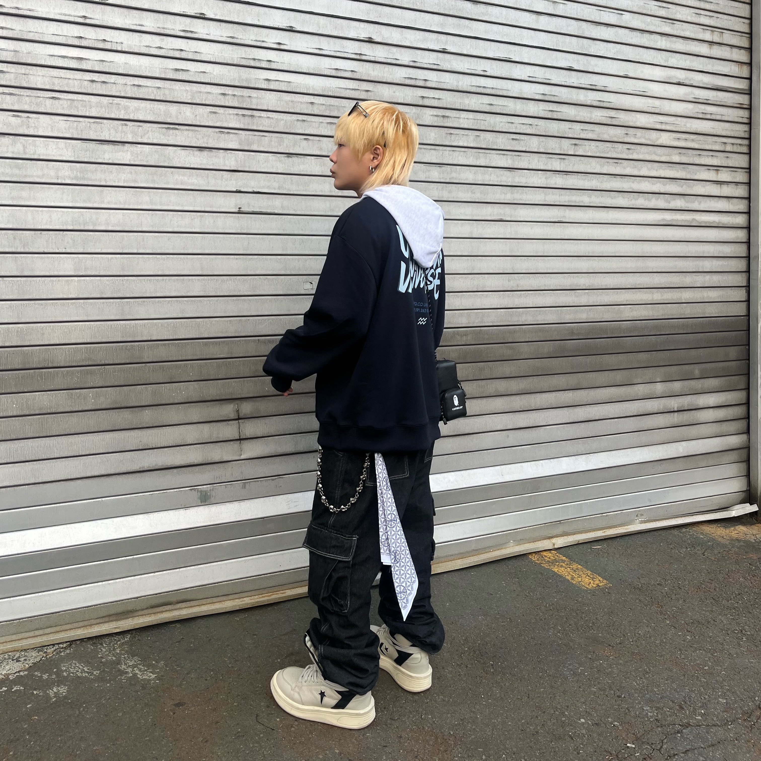 Converse x Drkshdw Turbowpn Pelican 착용 스타일 - 4
