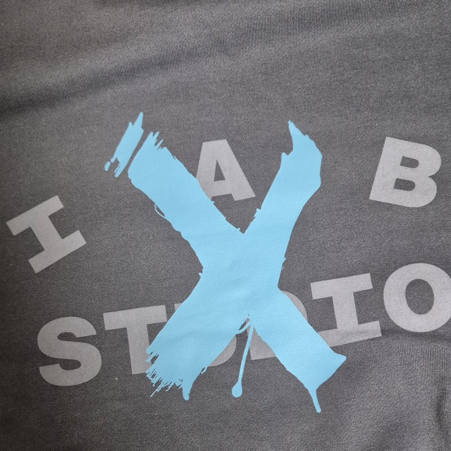 IAB Studio x Arcane Jinx Hoodie Washed Navy Sky Blue 착용 스타일