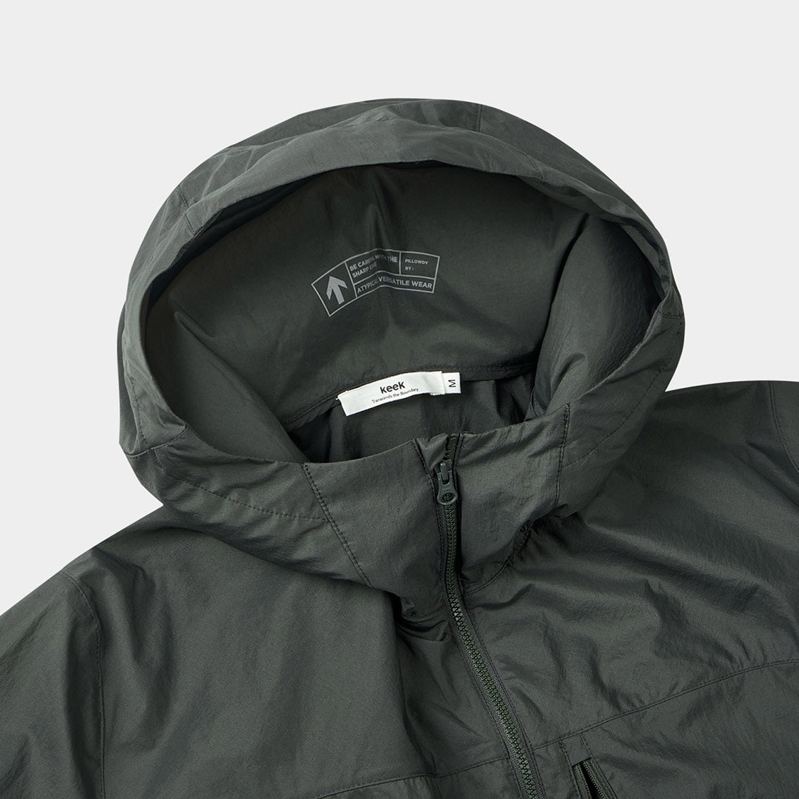 키크 필로우디 UV 라이트 윈드브레이커 V2 카키 | keek | KREAM 