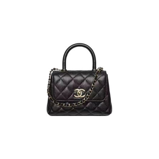 Chanel Clutch with Chain Grained Calfskin & Gold Black