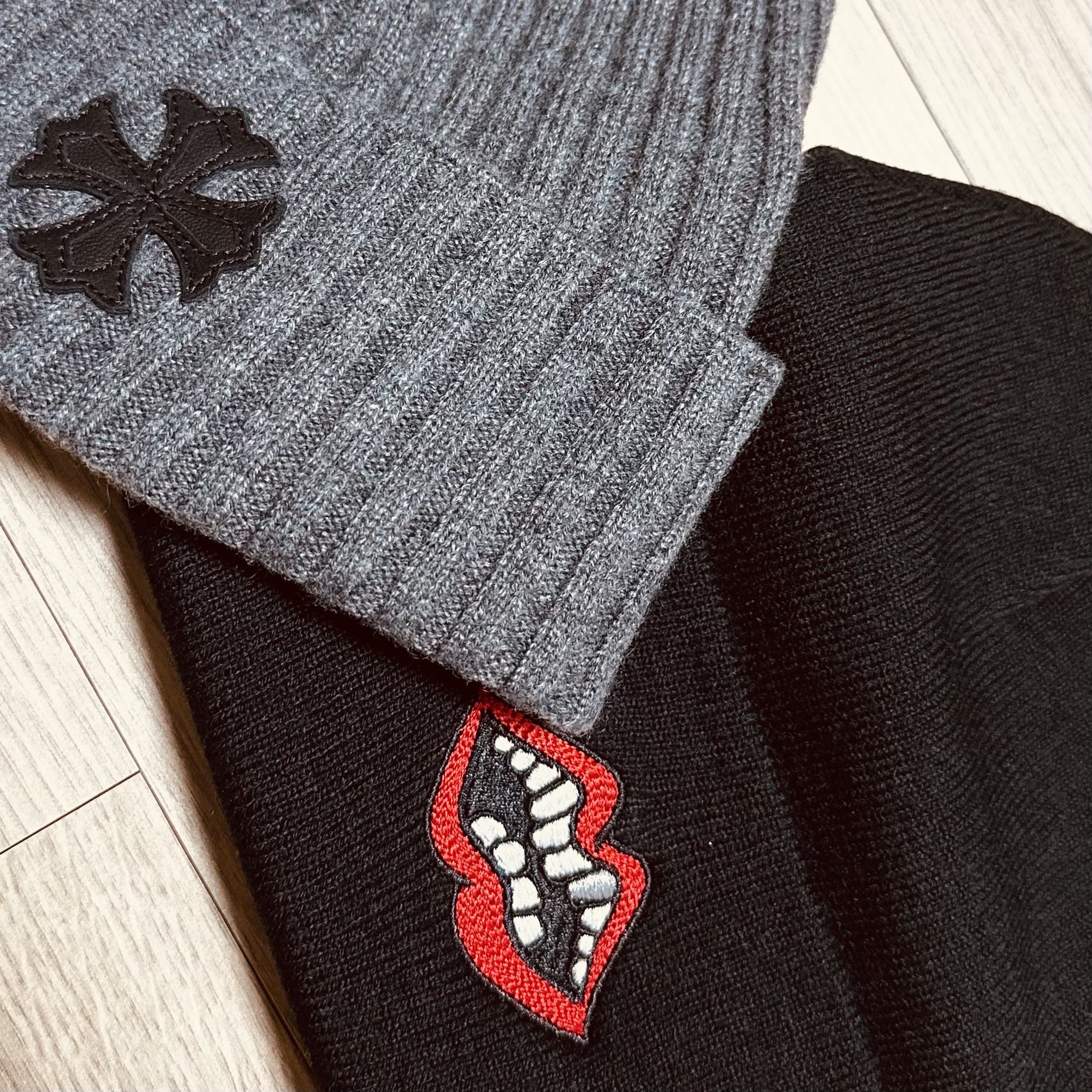 Chrome Hearts Matty Boy Chomper Beanie Black 착용 스타일