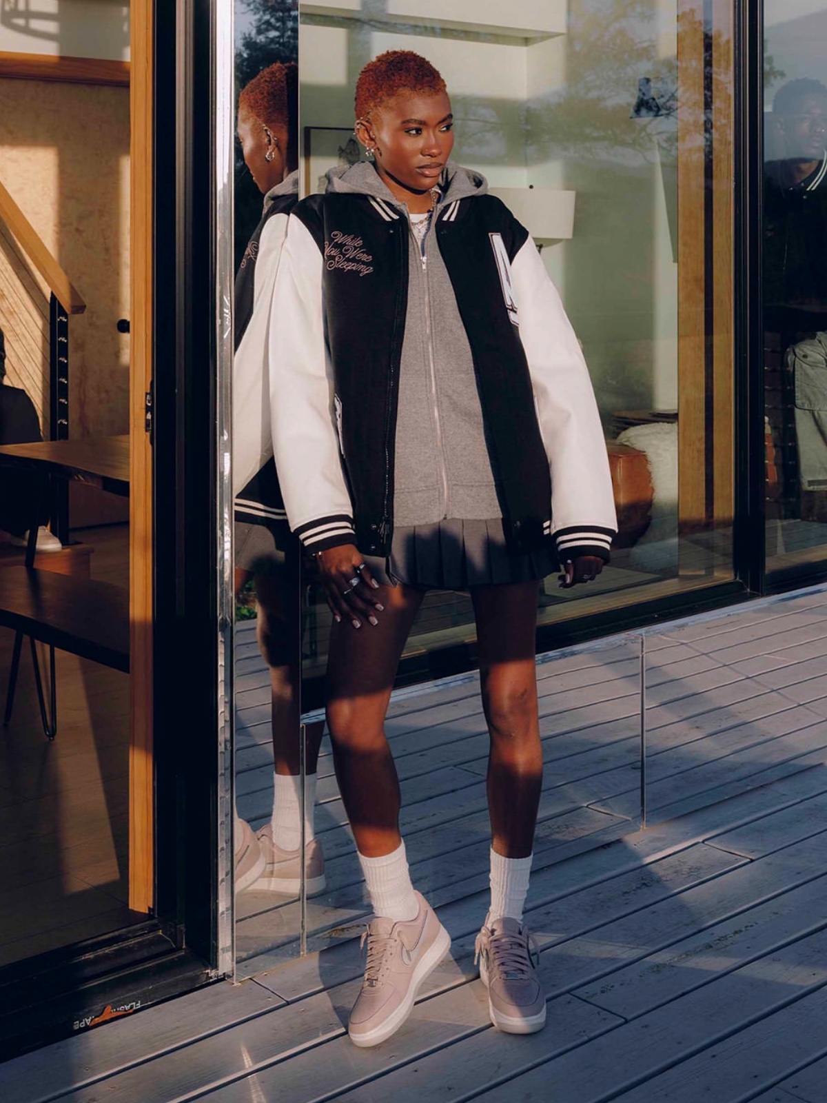 (W) Nike x A Ma Maniere Air Force 1 '07 W.Y.W.S. 착용 스타일 - 3