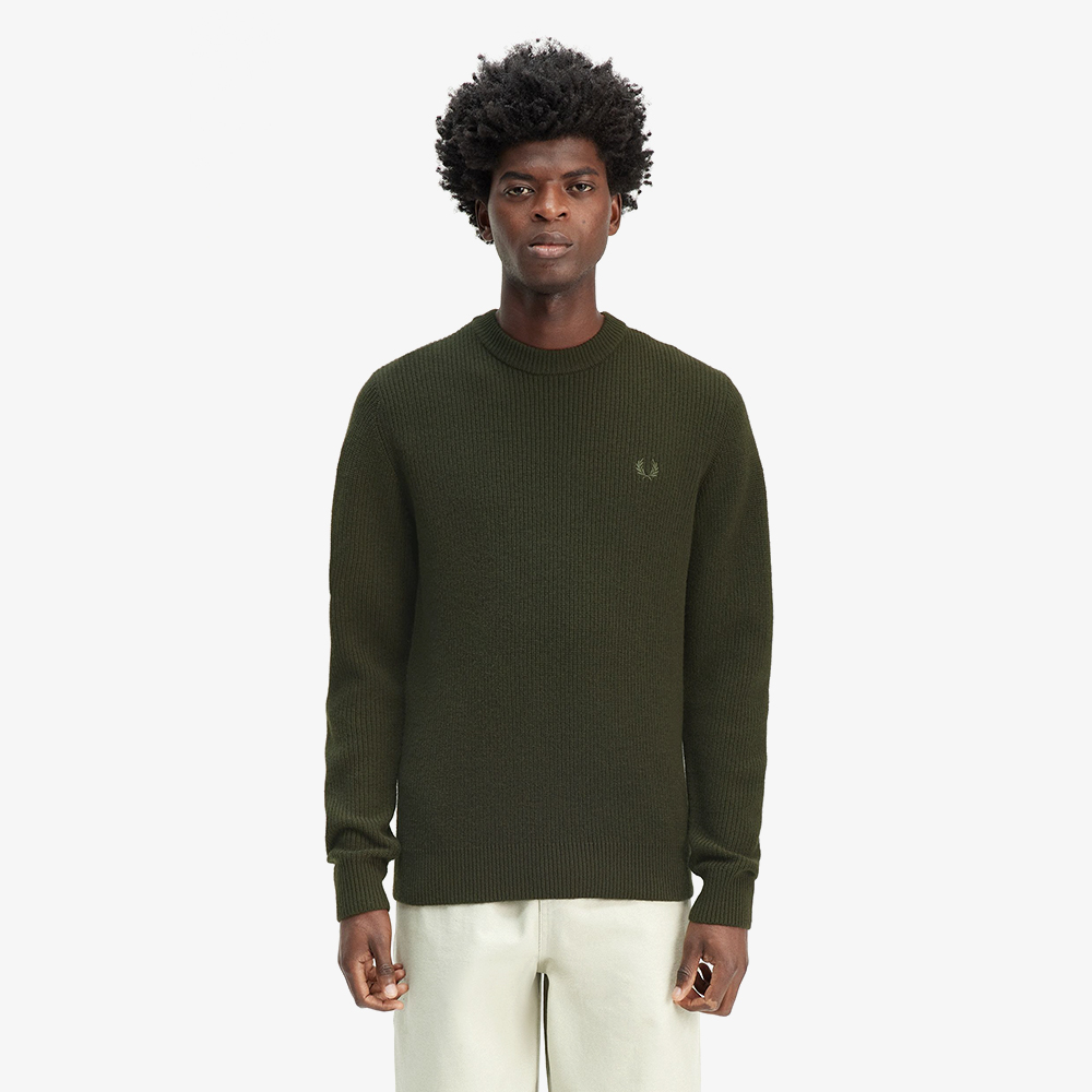프레드페리 램스울 니트 헌팅그린(Fred Perry Lambswool Knit Hunting Green) - 2