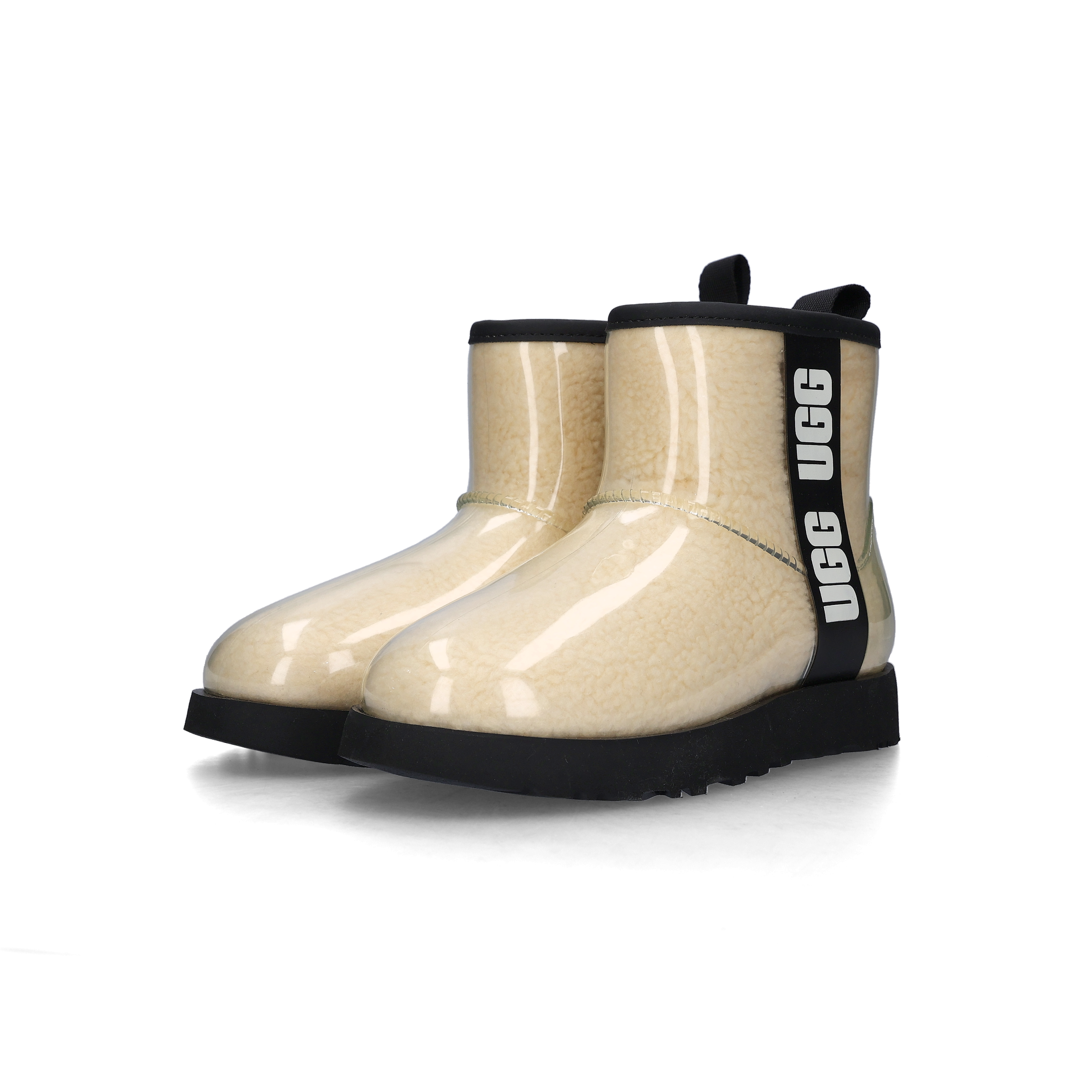 (W) UGG Classic Clear Mini Boots Natural Black
