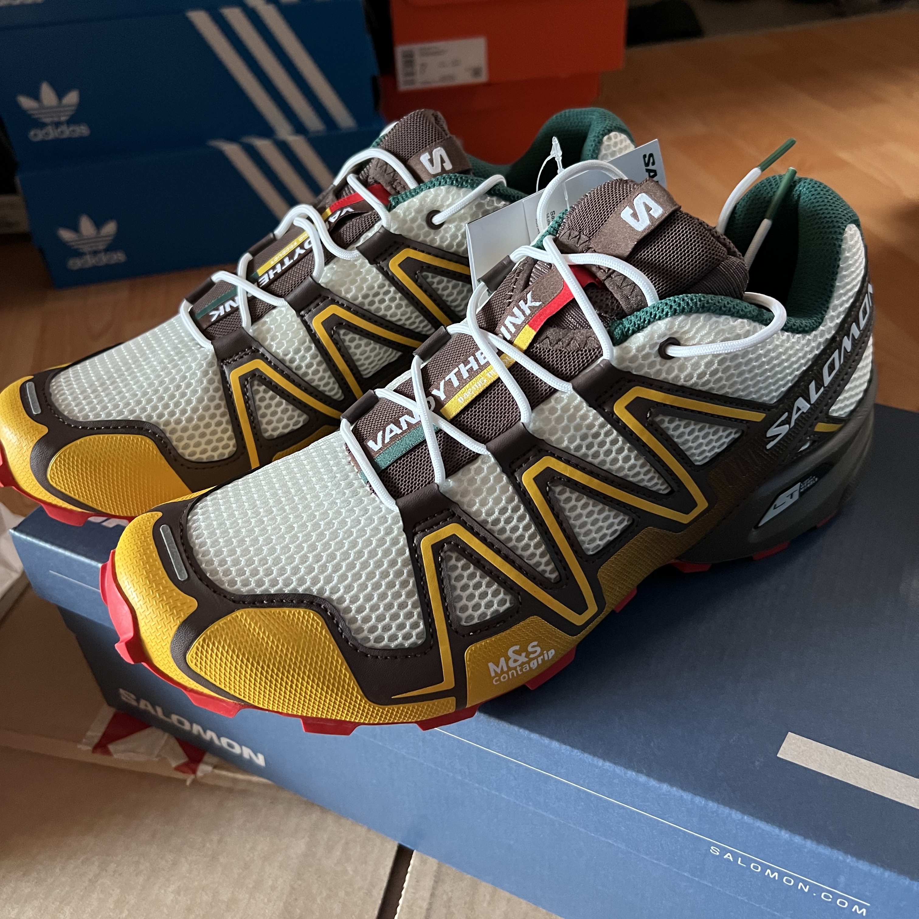 Salomon x Vandy The Pink Speedcross 3 Burger 착용 스타일