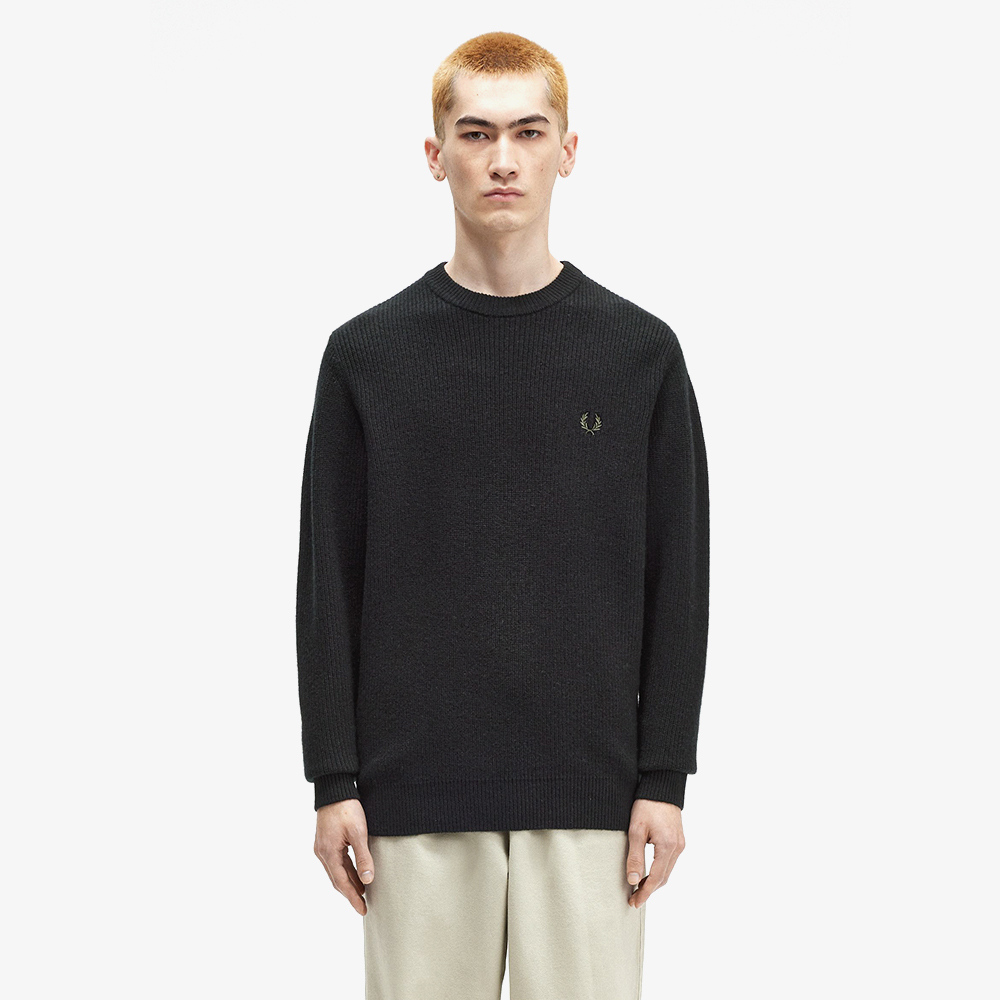 프레드페리 램스울 니트 블랙(Fred Perry Lambswool Knit Black) - 2