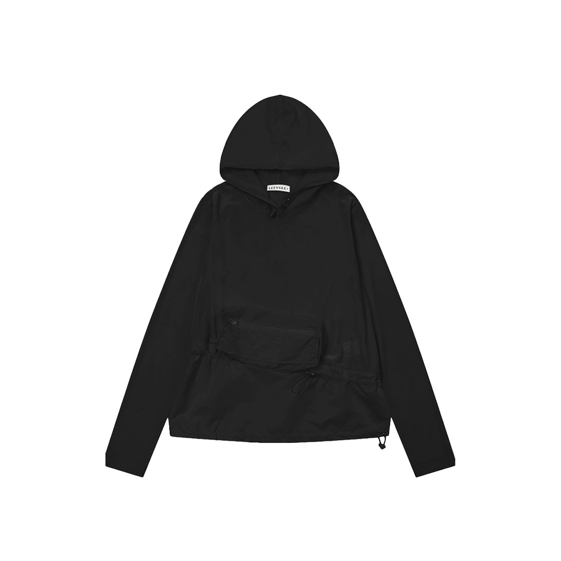 P00000ZC SEEN Small Bag Velvet Hoodie Black