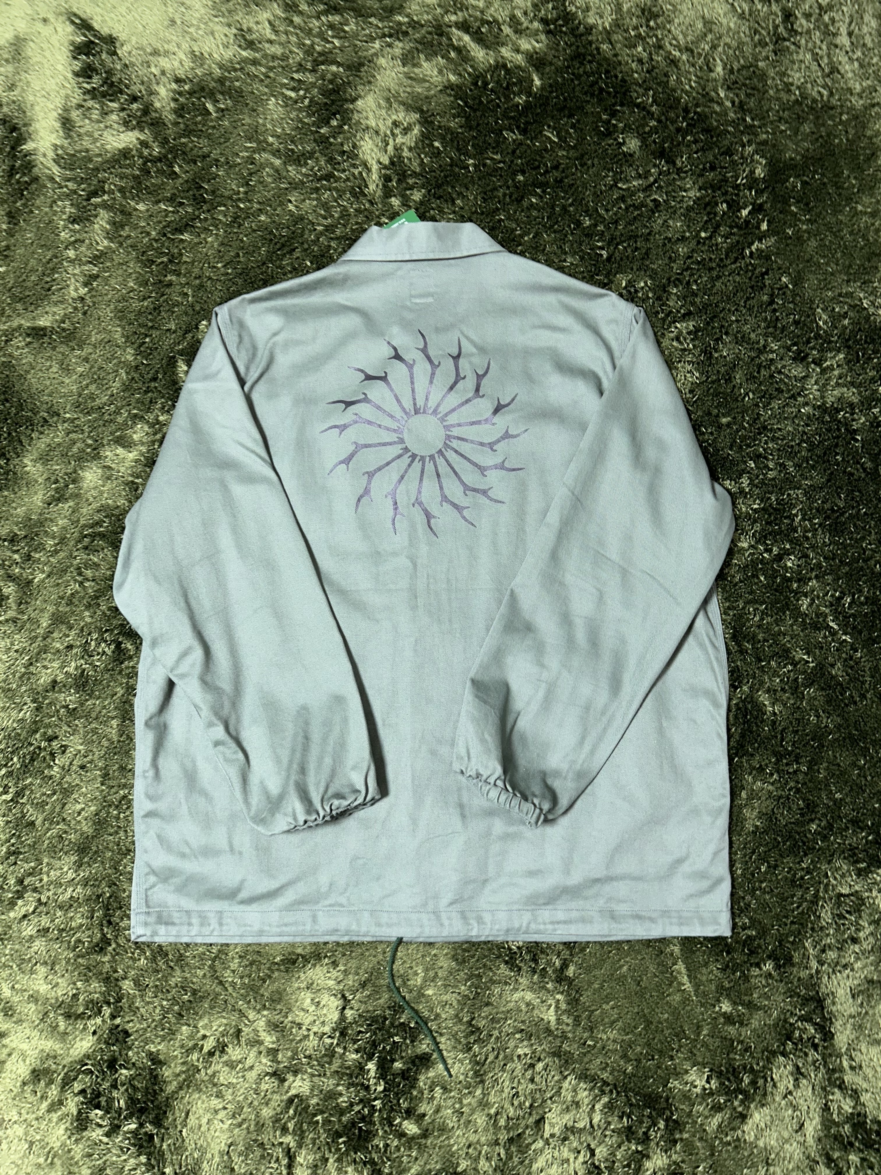 South2 West8 Cotton Twill Coach Jacket Khaki 착용 스타일 - 7