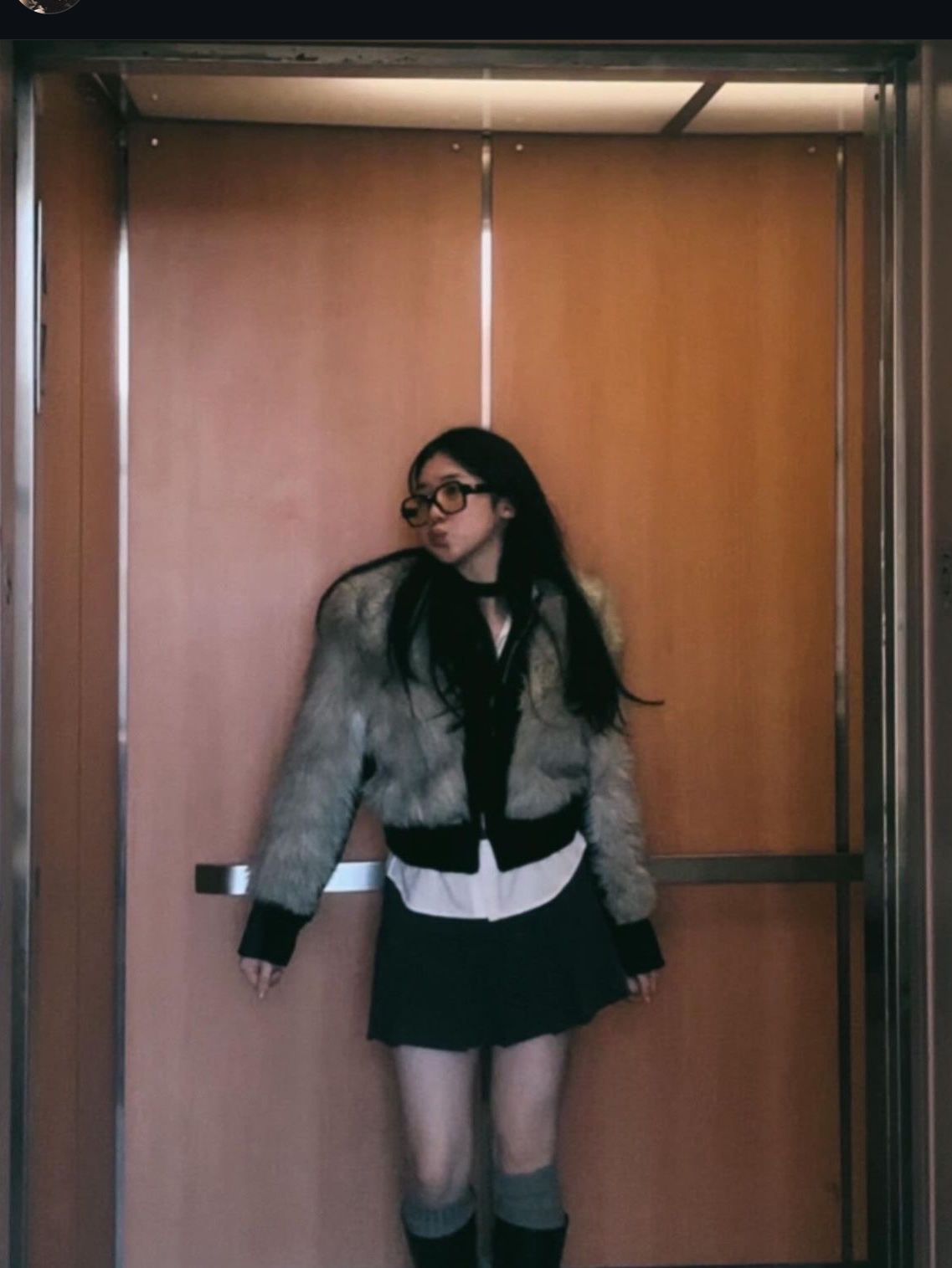 Chanel Square Blue Light Glasses Acetate & Black Asian Fit 착용 스타일