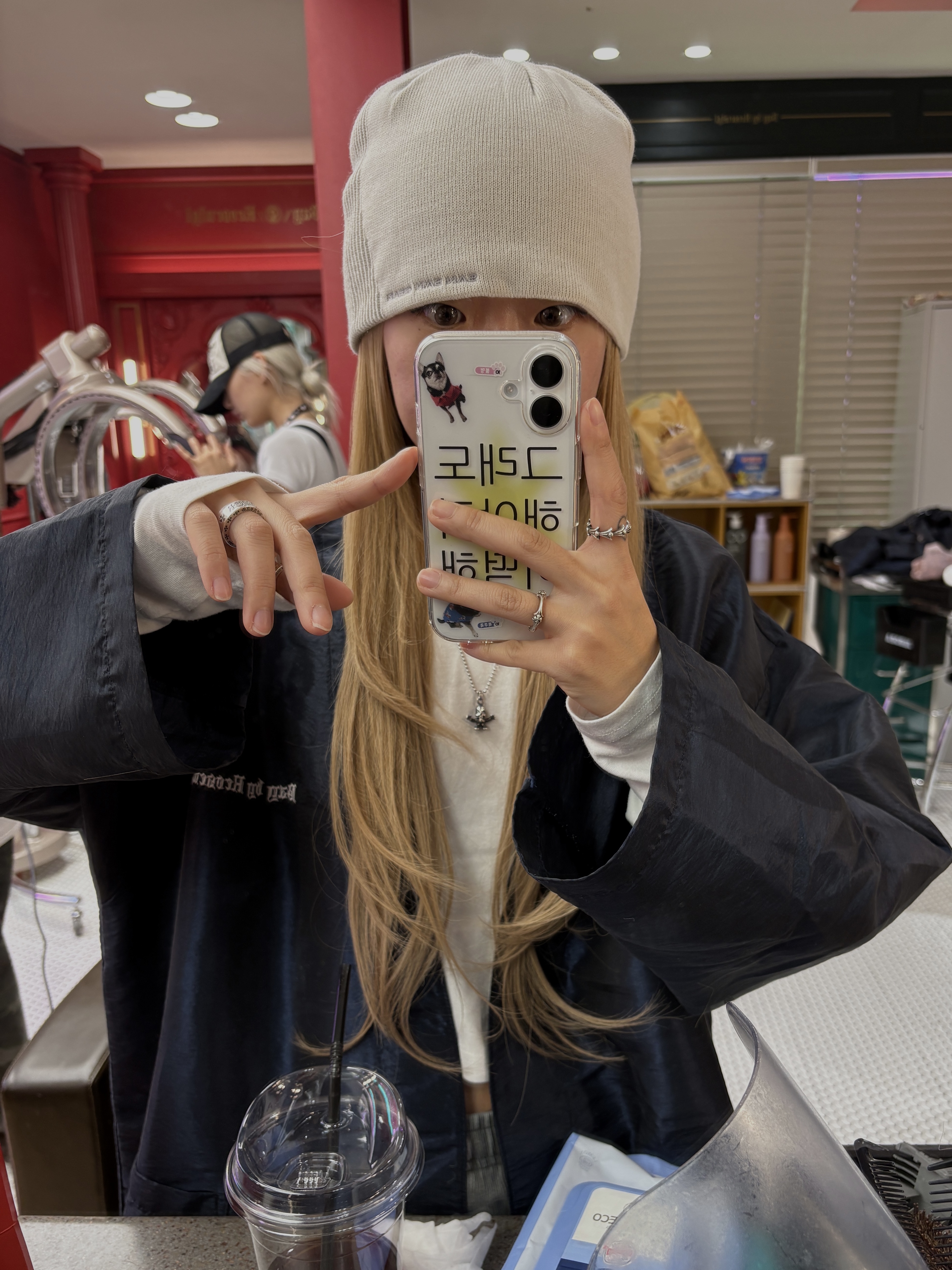 Sansan Gear Binary Beanie Ivory - 23FW 착용 스타일