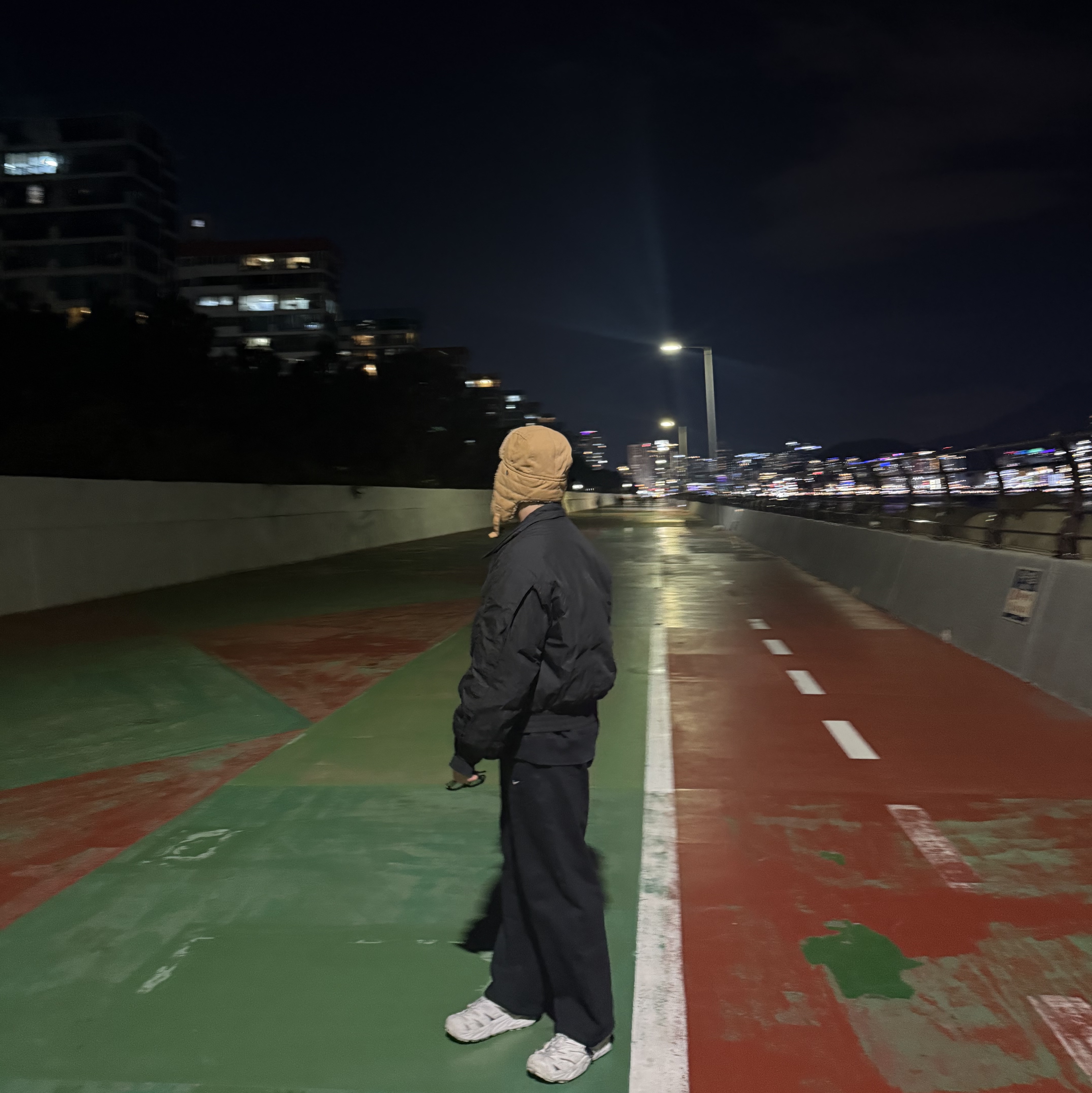 Nike NSW Swoosh Open Hem Fleece Pants Black - Asia 착용 스타일