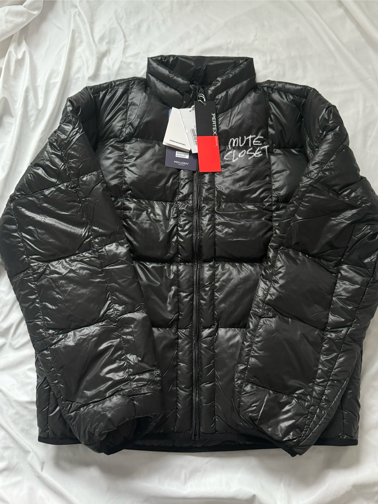 Thisisneverthat Pertex Light Down Jacket Black 착용 스타일