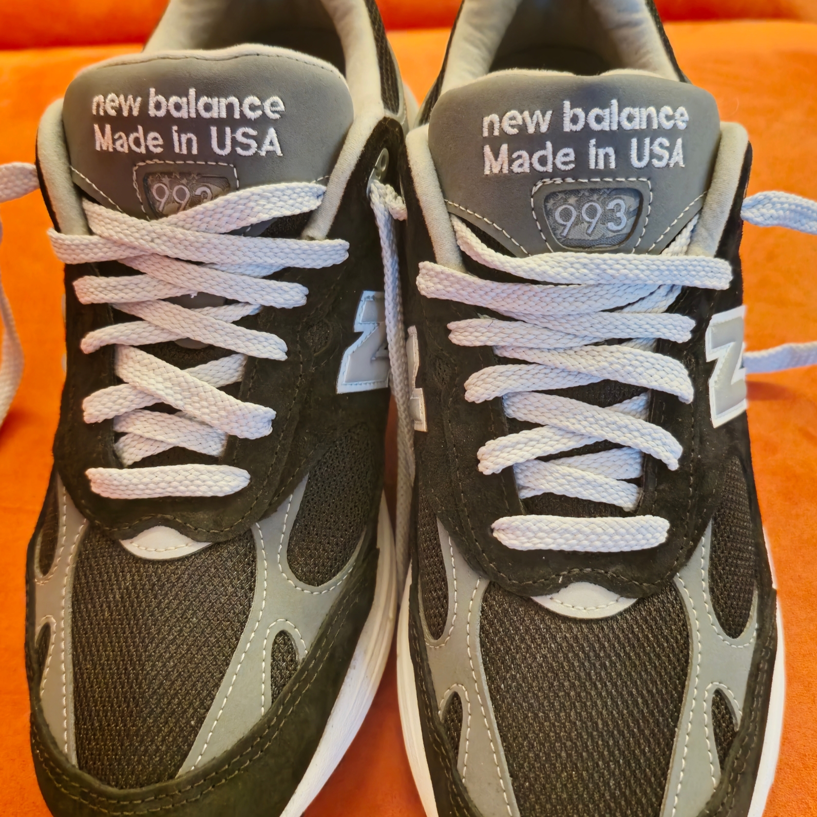 New Balance 993 Made in USA Black - D Standard 착용 스타일