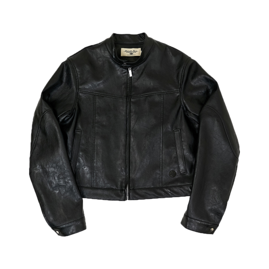 【Kashiko】24fw Yantra Faux Leather jacket レザージャケット KASHIKO] Yantra Faux Leather jacket Brown – SellerWork