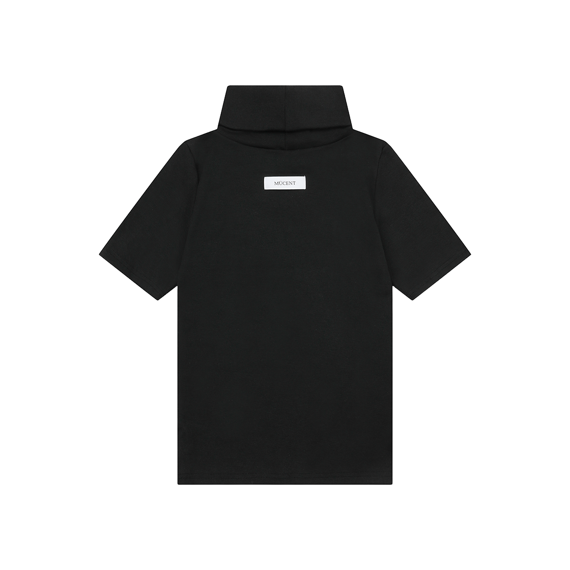무센트 블러버 터틀넥 하프 티 블랙(MUCENT Blubber Turtle Neck Half T Black) - 2