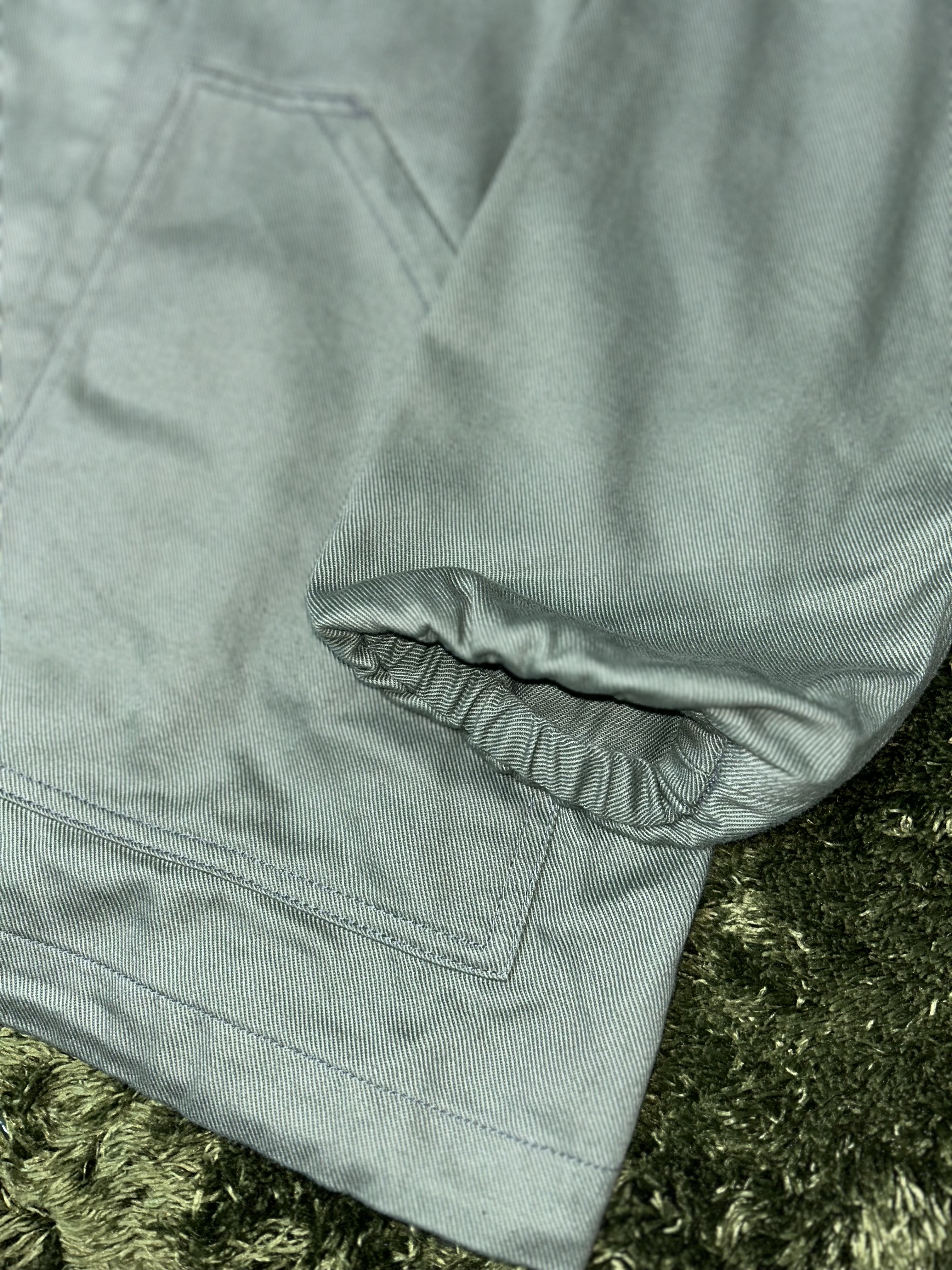 South2 West8 Cotton Twill Coach Jacket Khaki 착용 스타일 - 6