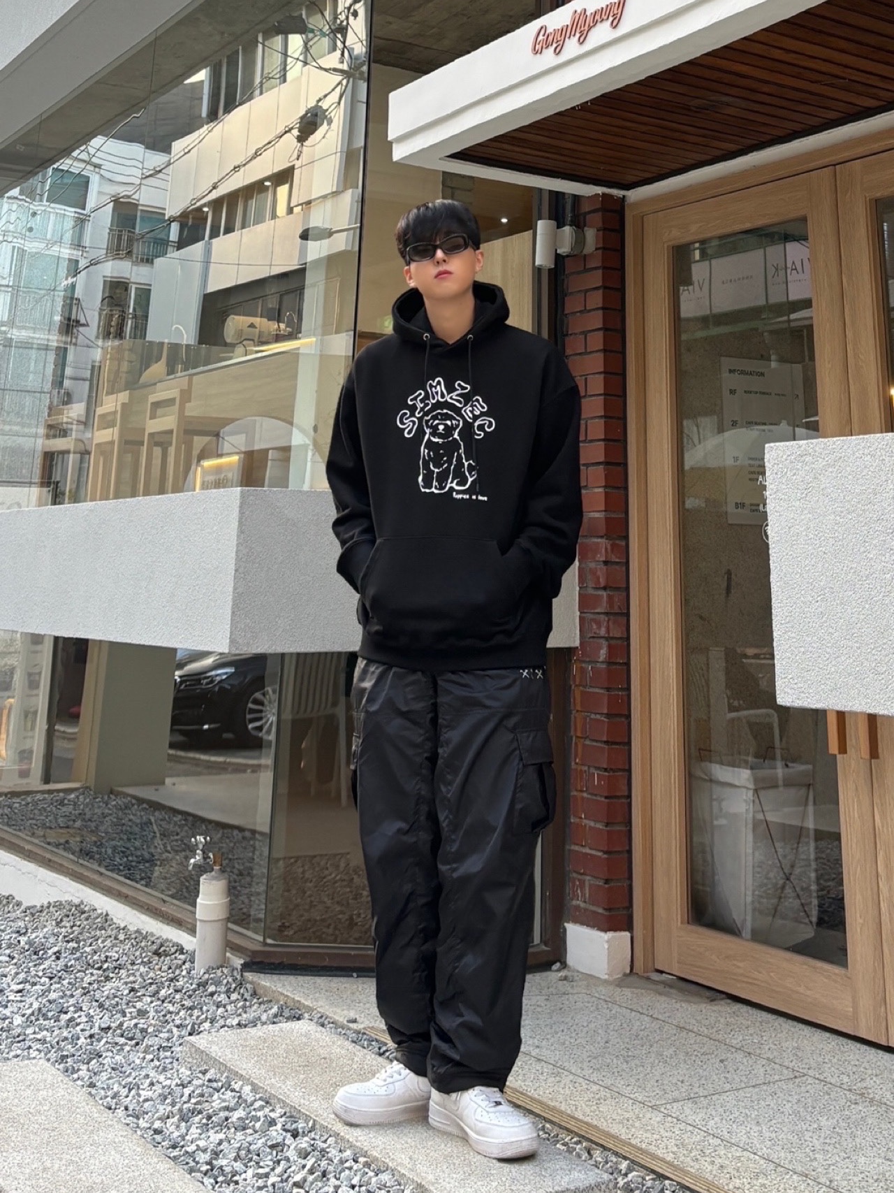 Nike Air Force 1 '07 Low White 착용 스타일 - 1