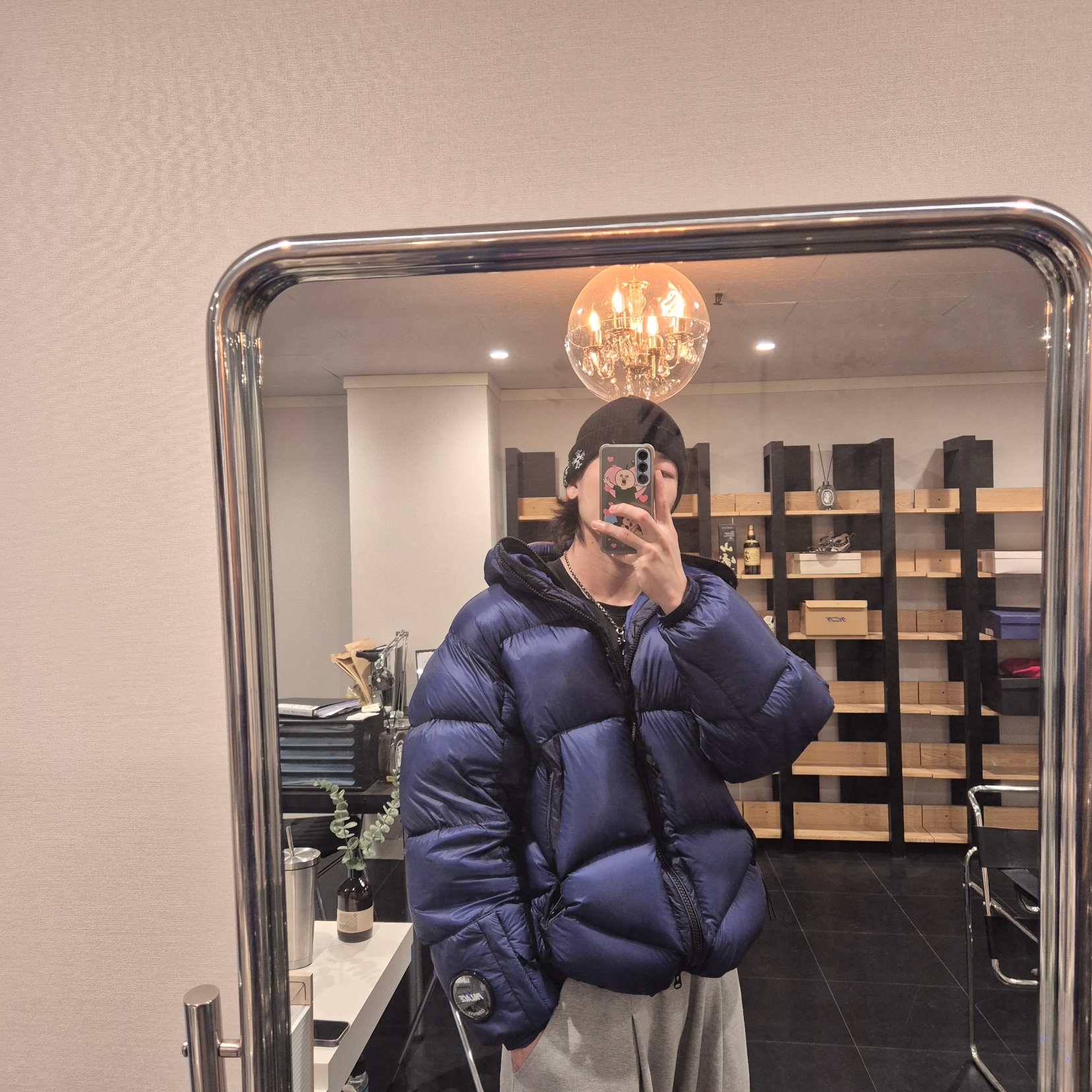 Palace x C.P. Company DD Shell Ripstop Explorer Jacket Mazarine Blue - 23FW 착용 스타일