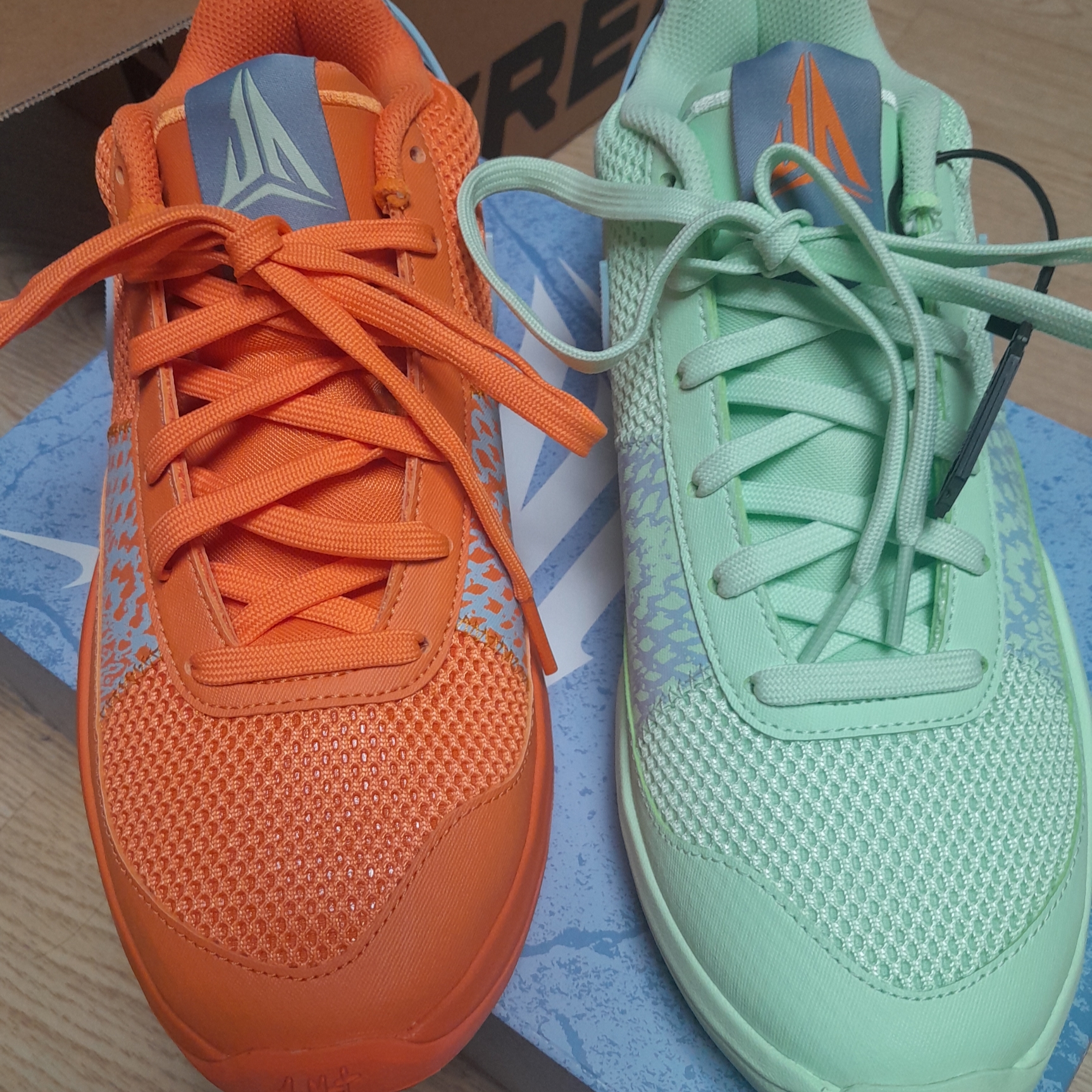 Nike Ja 1 EP Bright Mandarin Vapor Green 착용 스타일 - 3