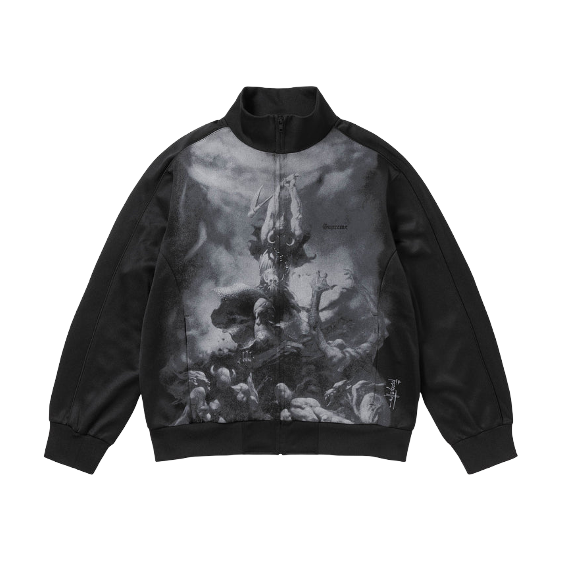 ジャケット・アウター Supreme Satin Hooded Track Jacket Black Satin Hooded Track Jacket – Supreme