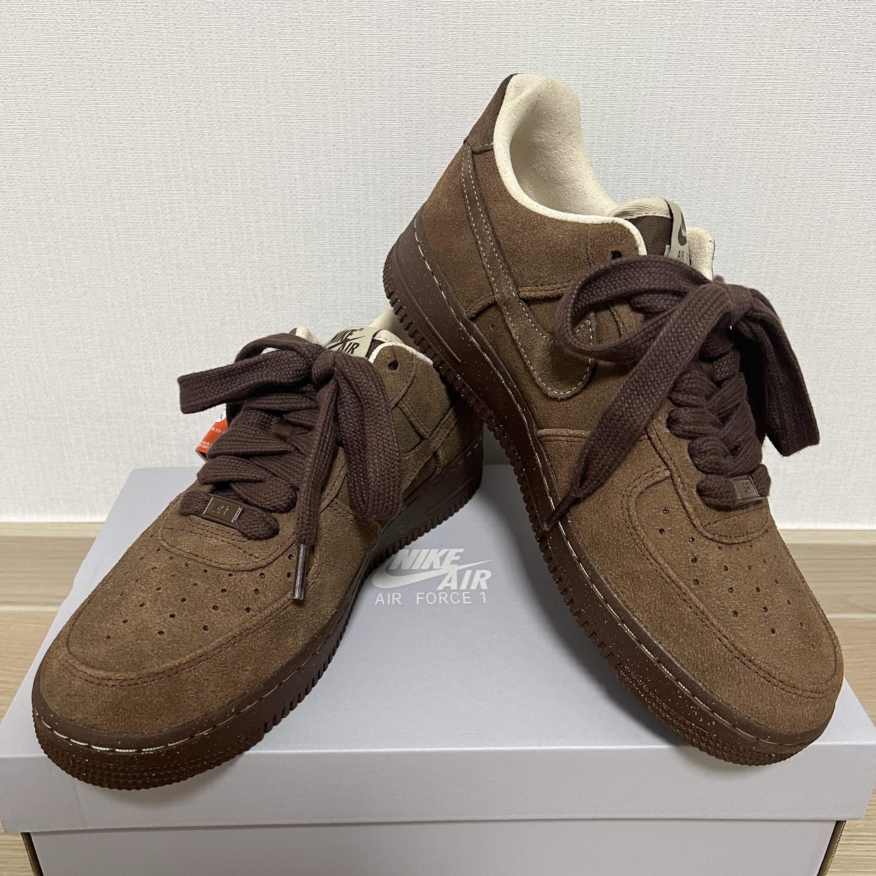 (W) Nike Air Force 1 '07 Cacao Wow 착용 스타일 - 1
