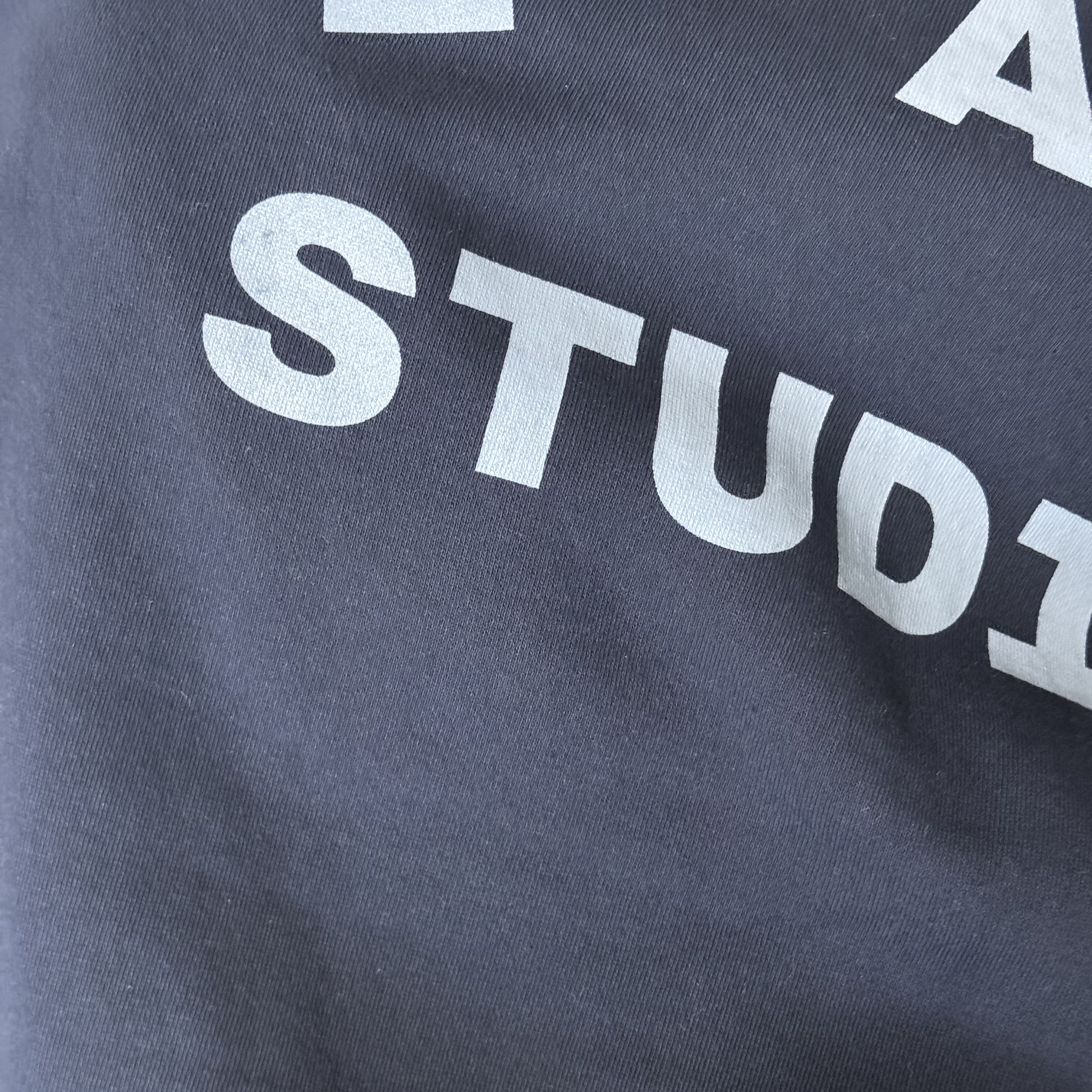 IAB Studio x Arcane Piltover Hoodie Navy Dove Blue 착용 스타일