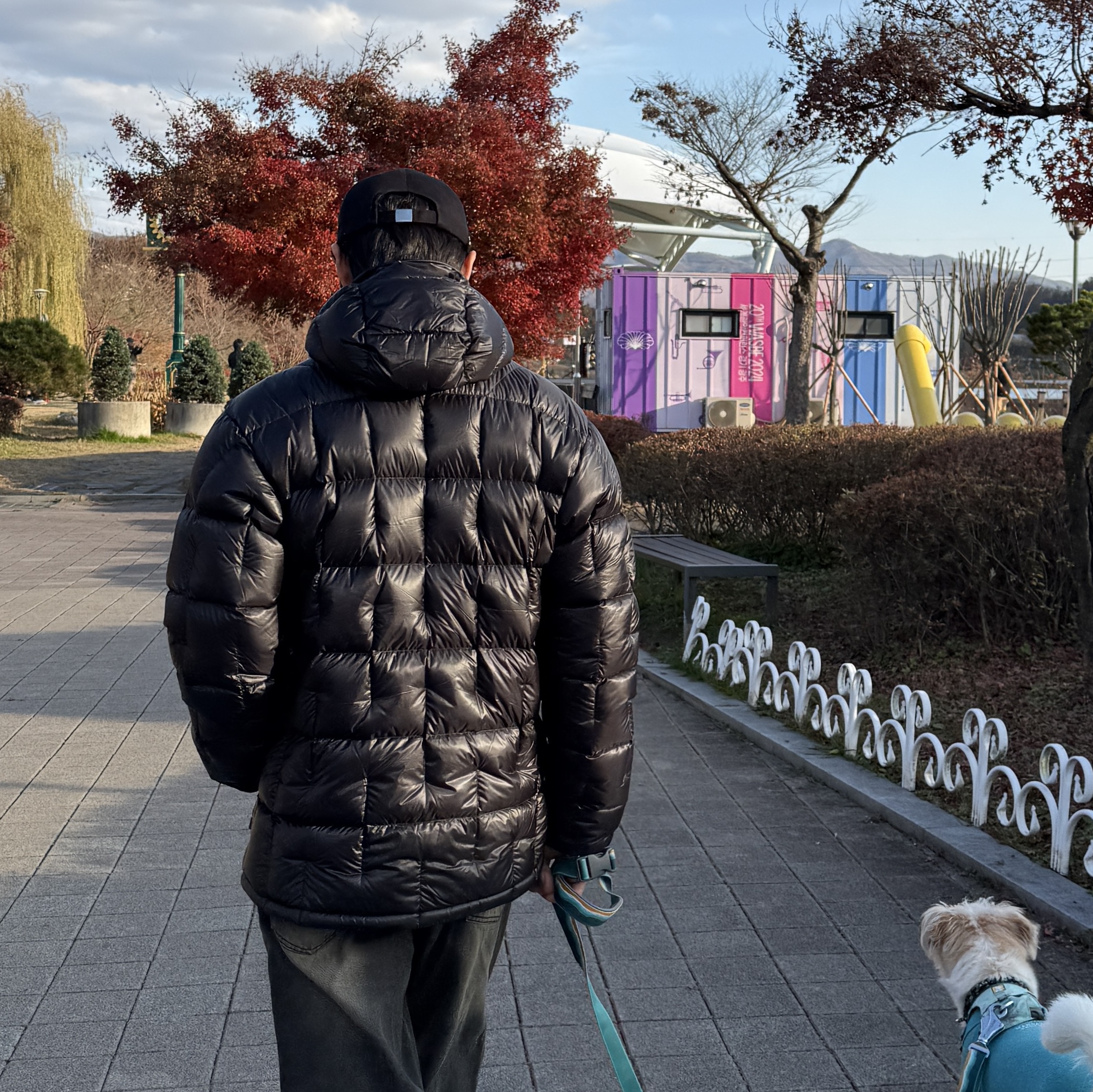 Montbell Plasma 1000 Alpine Down Parka Black 착용 스타일 - 1