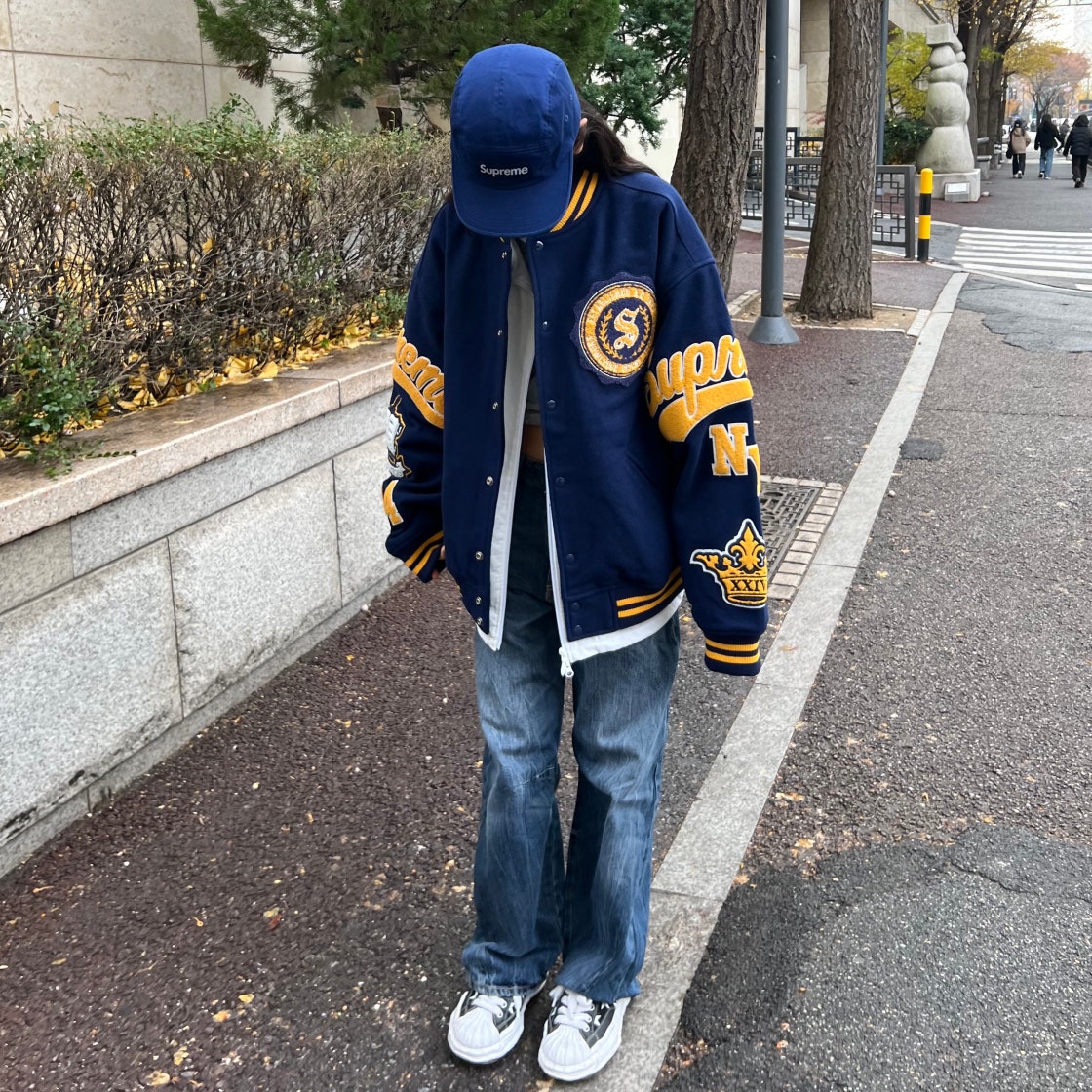 Supreme シュプリーム 24AW Veritas Varsity Jacket パイルワッペン