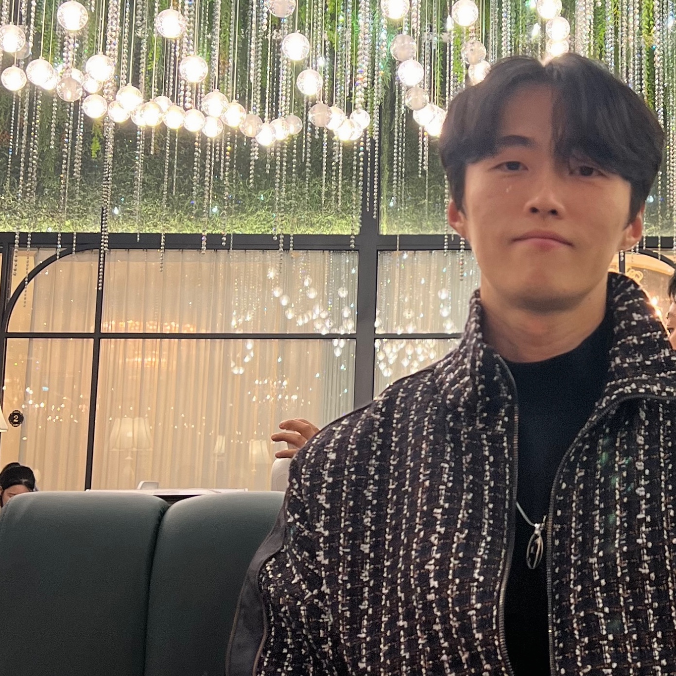 Wooyoungmi Tweed Tracksuit Jacket Brown - 24FW 착용 스타일