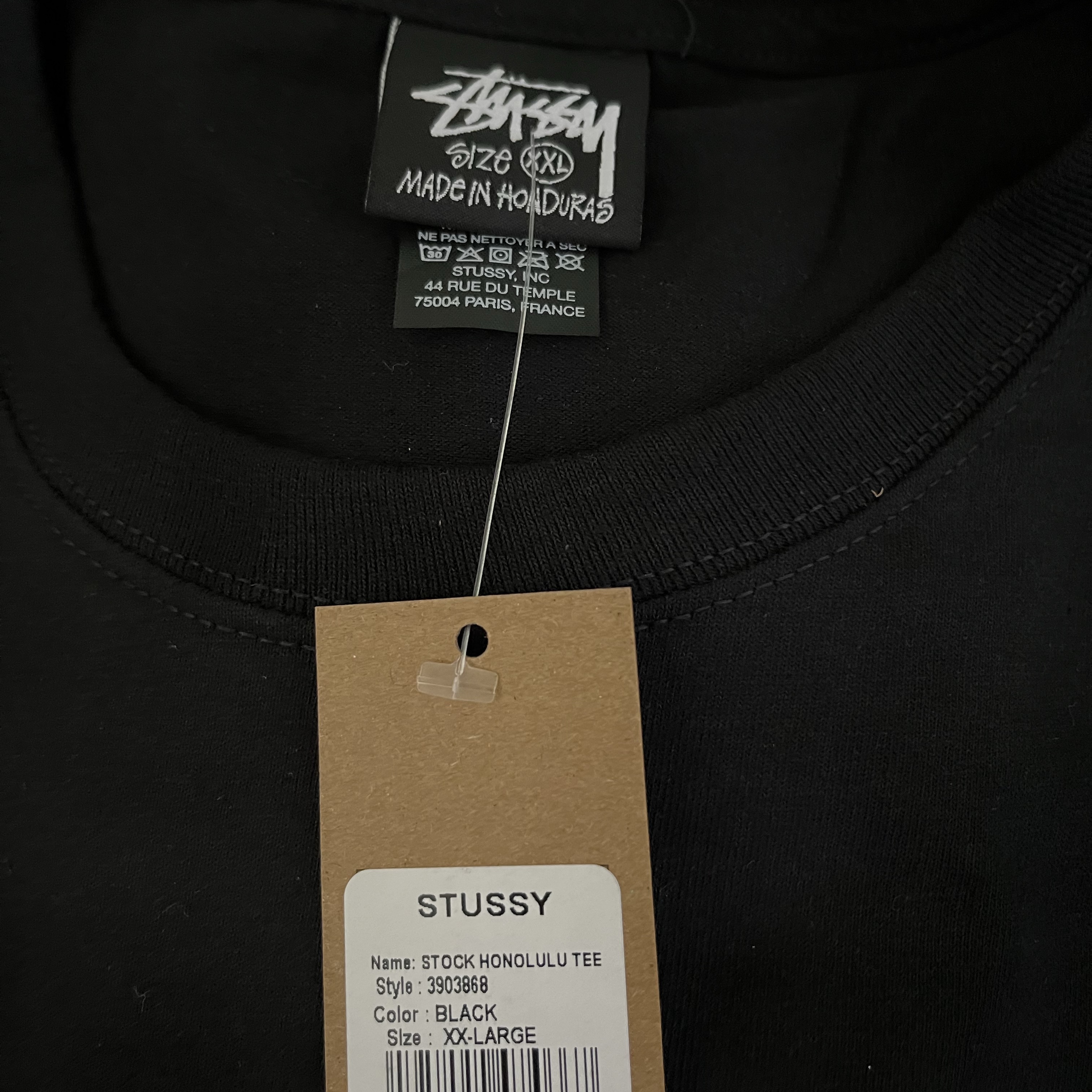 Stussy Basic Stussy T-Shirt Black 2024, 2025, Stussy Stock Honolulu T-Shirt Black 착용 스타일 - 7