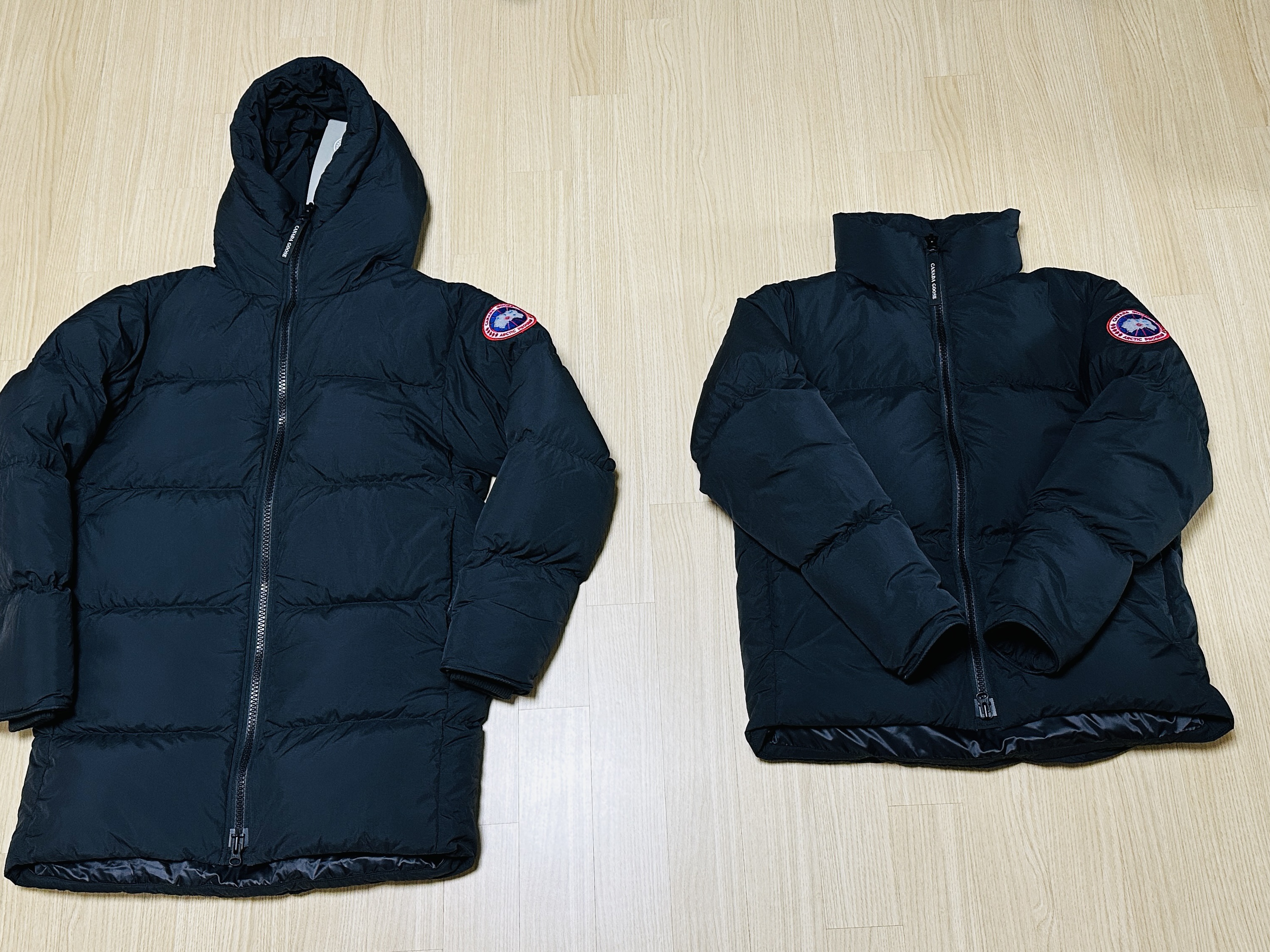 Canada Goose Lawrence Puffer Jacket Black, Canada Goose Lawrence Puffer Black 착용 스타일