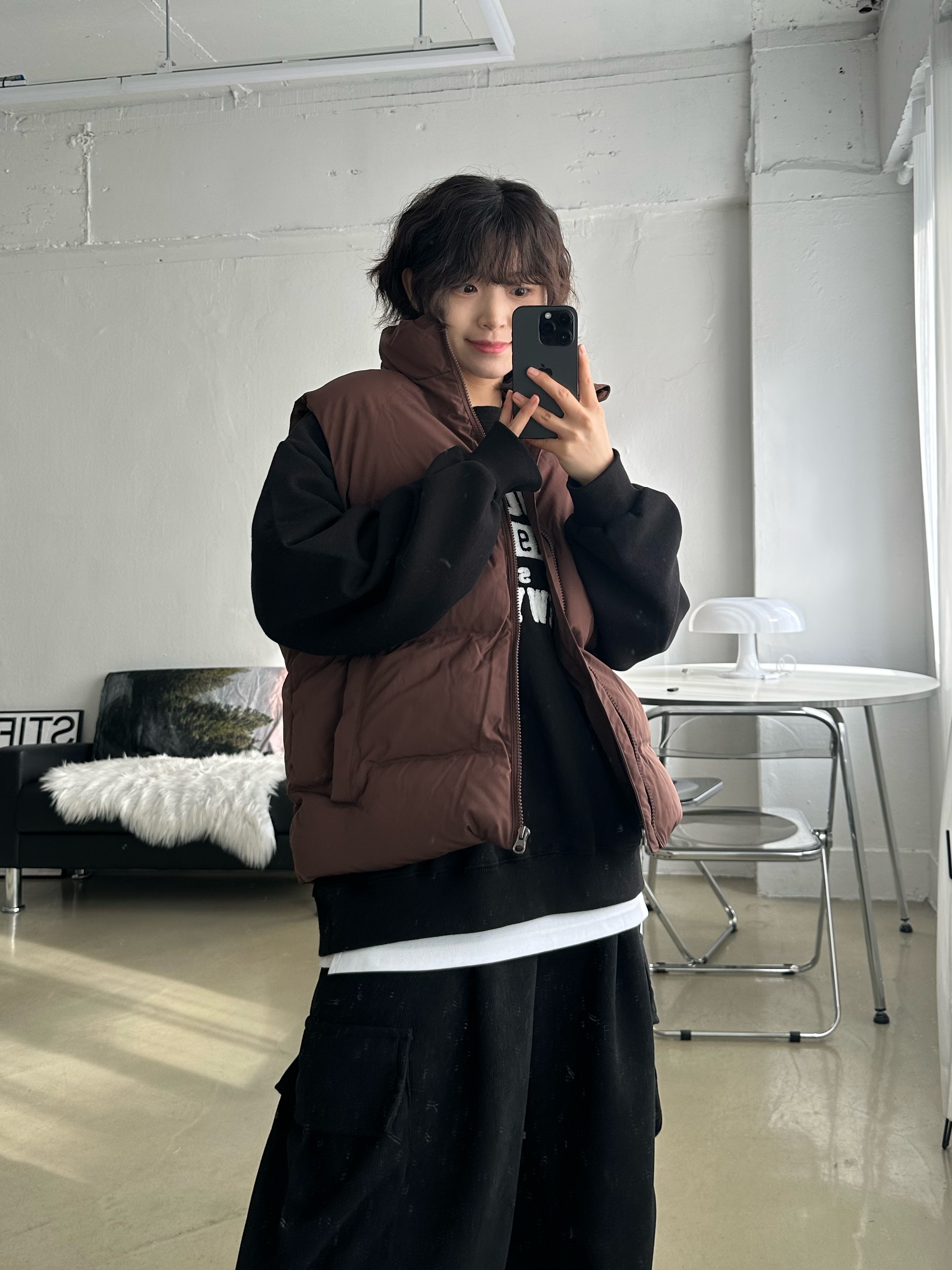 Adidas Superstar Premium Black White 착용 스타일 - 7