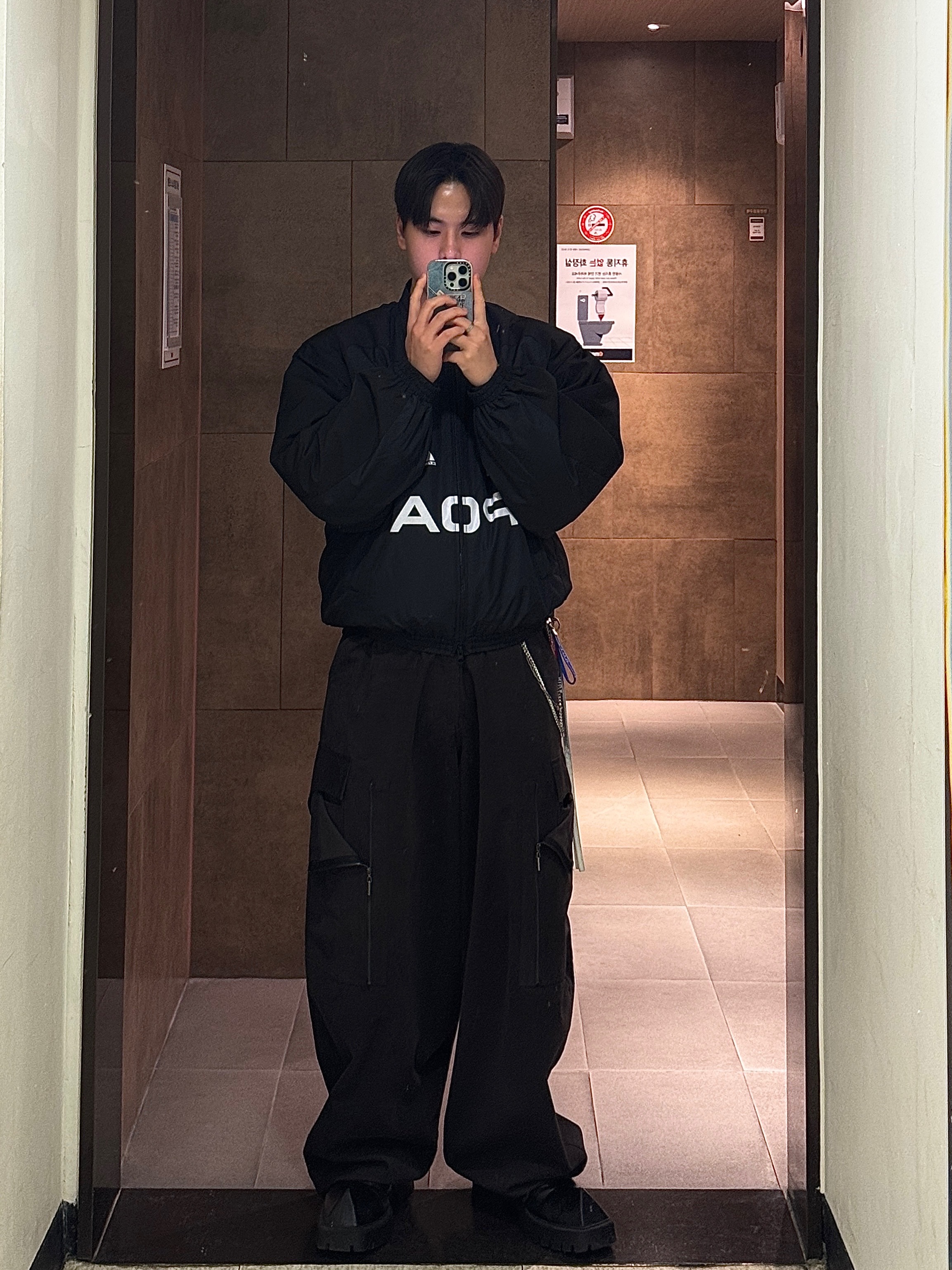 Undermycar Acer Padded Shoulder Crop Blouson Ebony - 23FW, Balenciaga Rhino Derby Shoes Black 착용 스타일