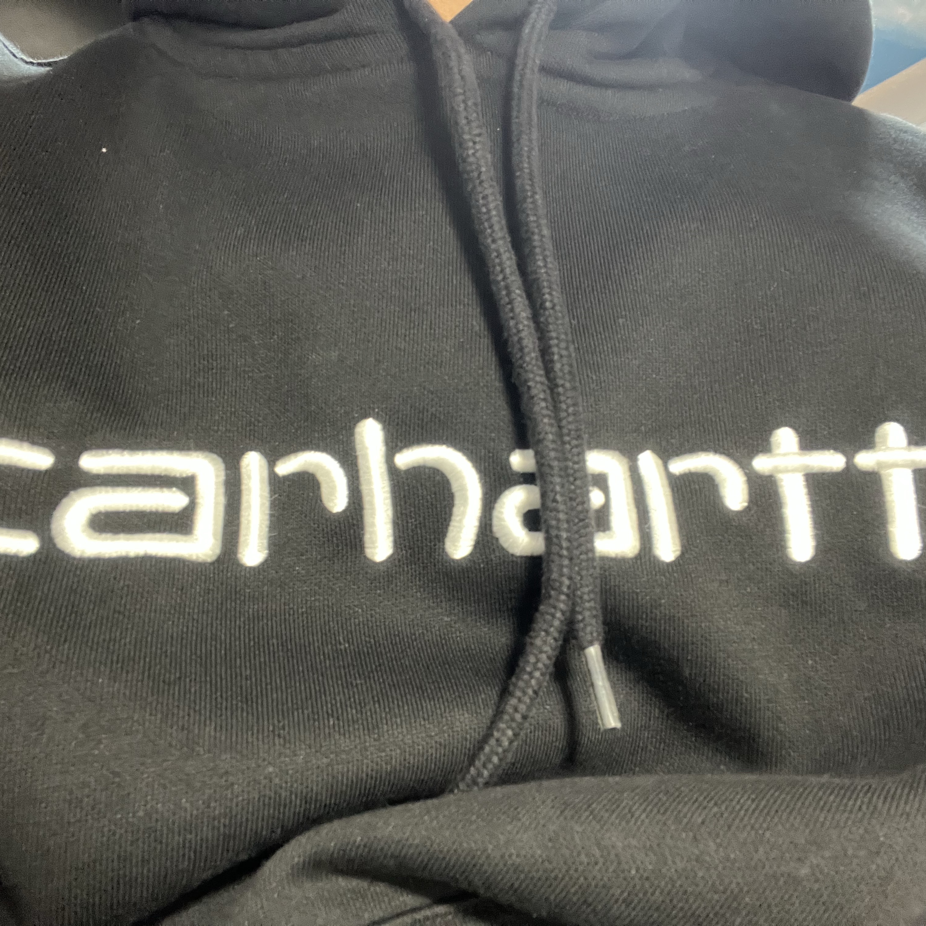 Carhartt WIP Hooded Sweatshirt Black, Carhartt WIP Hooded Carhartt Sweatshirt Black White 착용 스타일