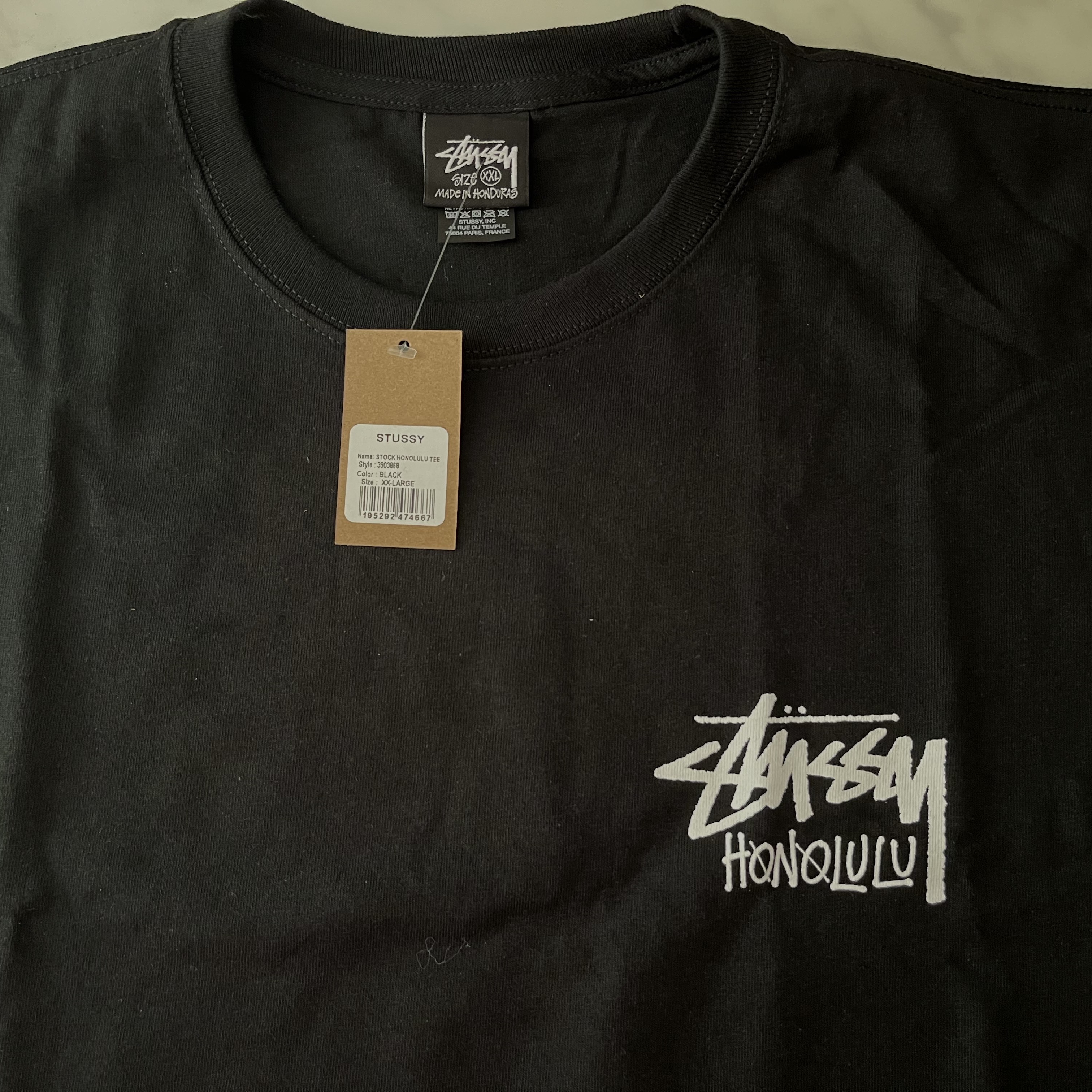 Stussy Basic Stussy T-Shirt Black 2024, 2025, Stussy Stock Honolulu T-Shirt Black 착용 스타일 - 2